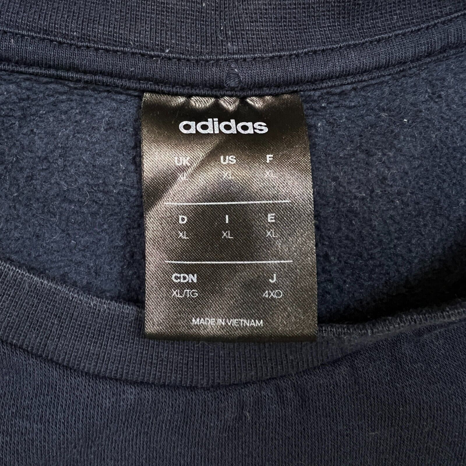 Adidas × Vintage Adidas Sweatshirt XL Stripe Spell Out Pullover Crewneck Size US XL / EU 56 / 4 - 4 Thumbnail
