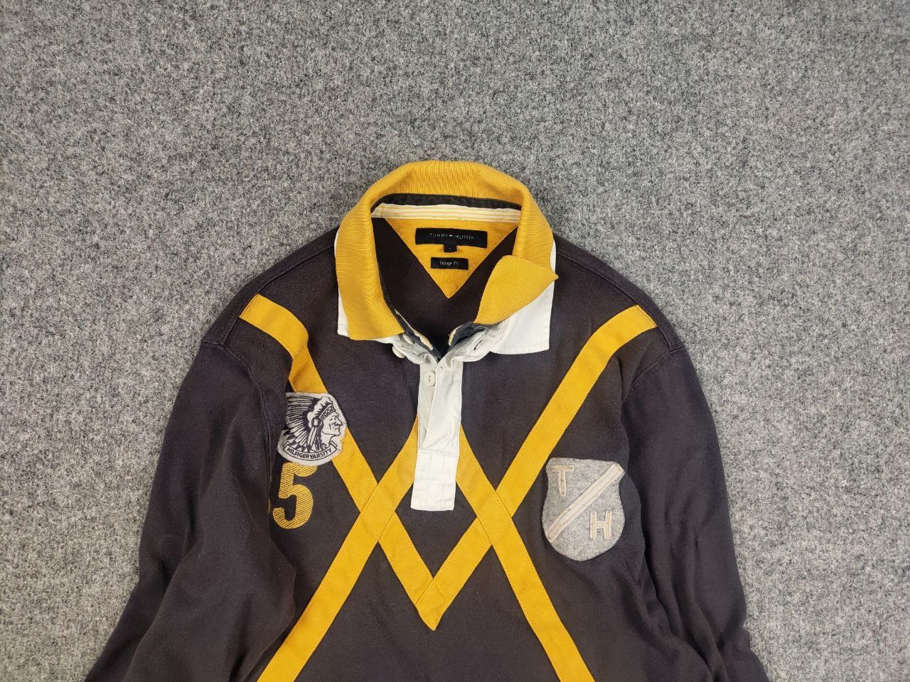 Other Vintage 90's Tommy Hilfiger rugby Shirt Polo Long Sleeve Size US L / EU 52-54 / 3 - 8 Thumbnail