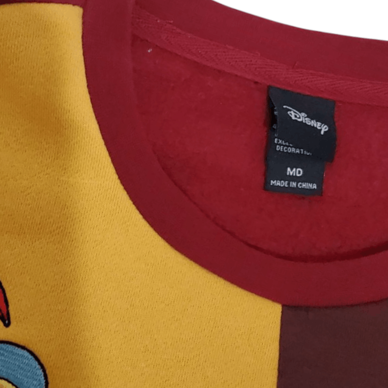 Disney Pinocchio & Jiminy Cricket Embroidered Sweatshirt Size US M / EU 48-50 / 2 - 3 Thumbnail