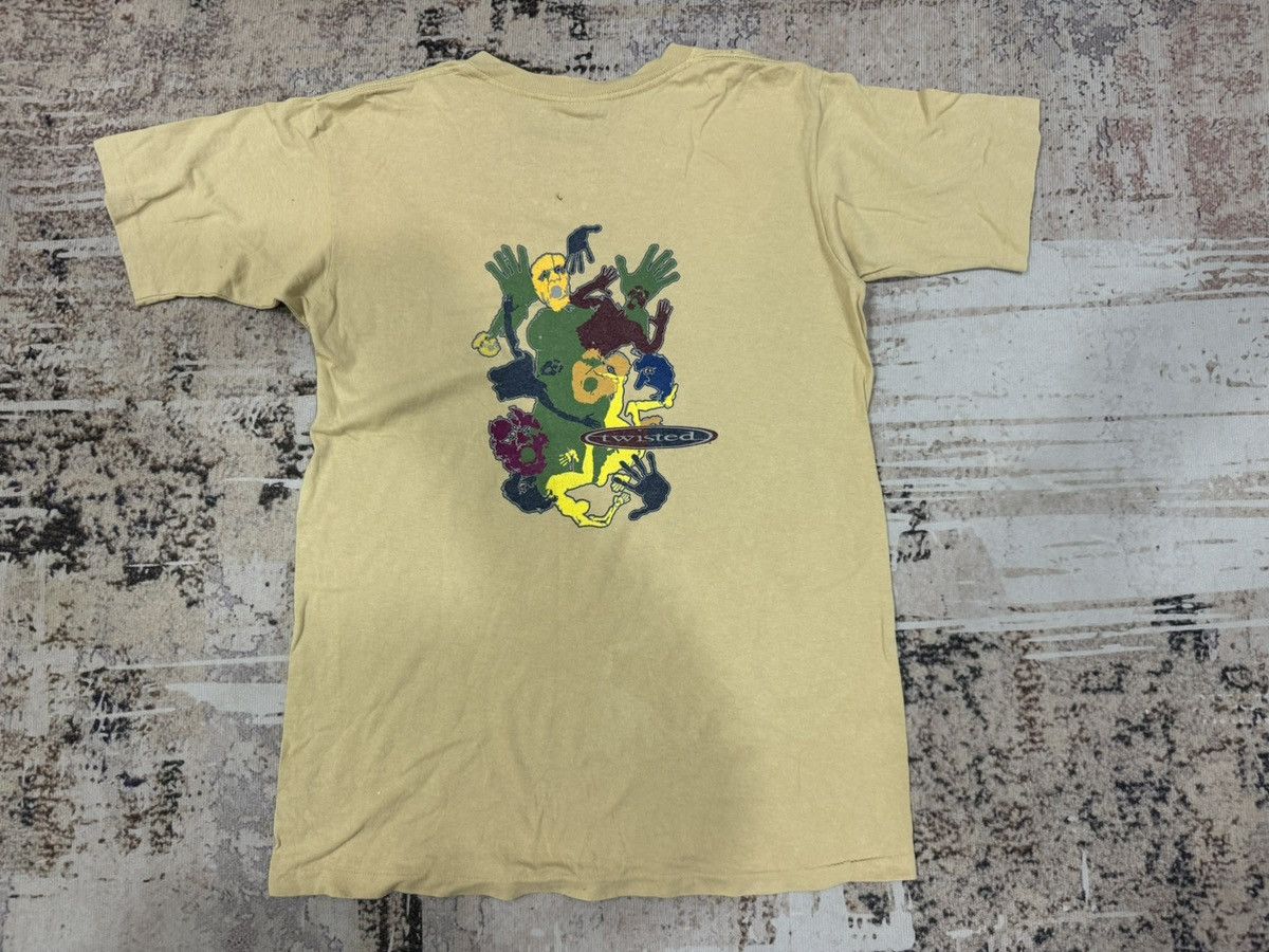 Vintage TWISTED - vintage retrowear skateboard single stitch tee Size US M / EU 48-50 / 2 - 1 Thumbnail