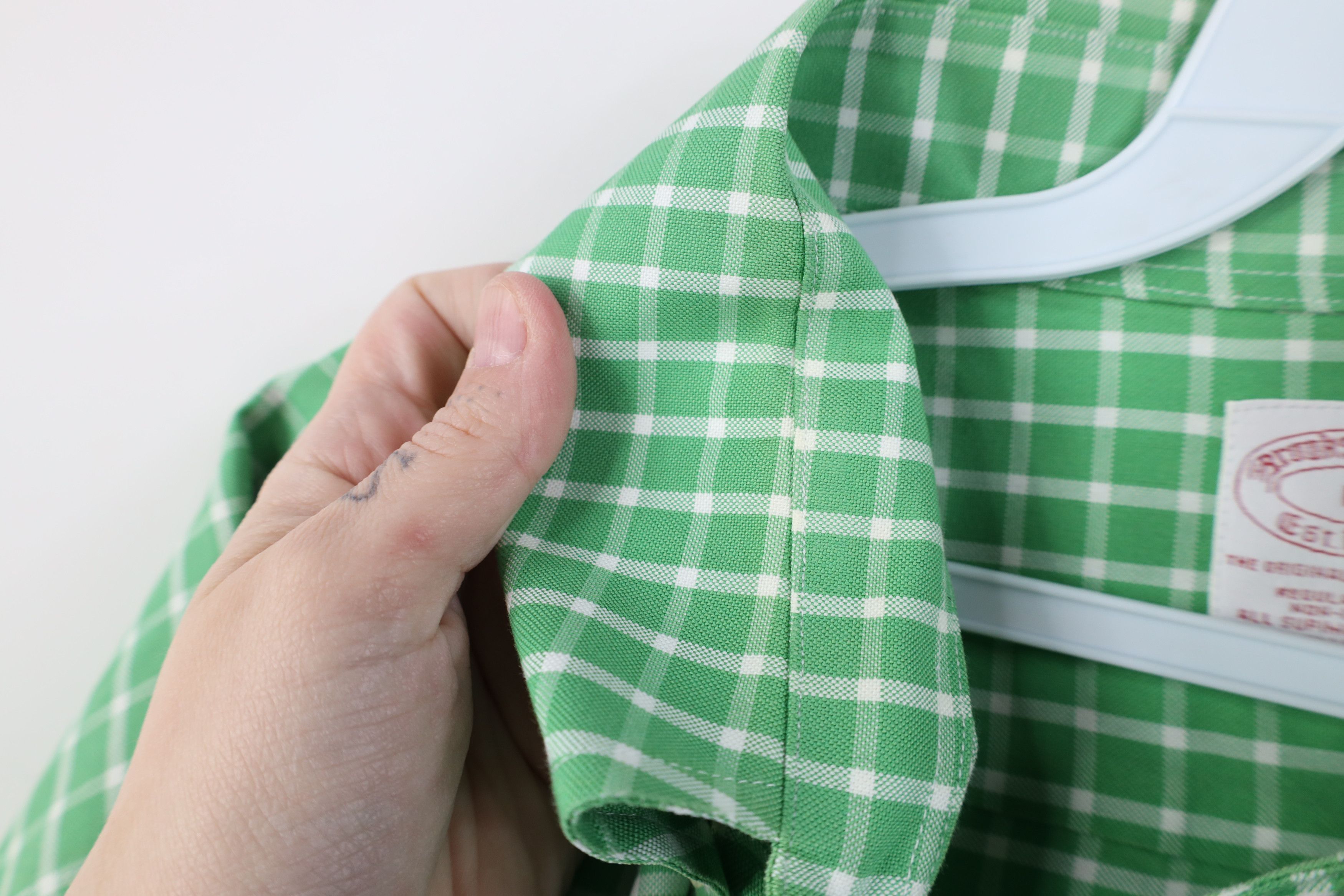 Brooks Brothers Vintage Brooks Brothers Cotton Button Down Shirt Green Plaid Size US L / EU 52-54 / 3 - 7 Thumbnail