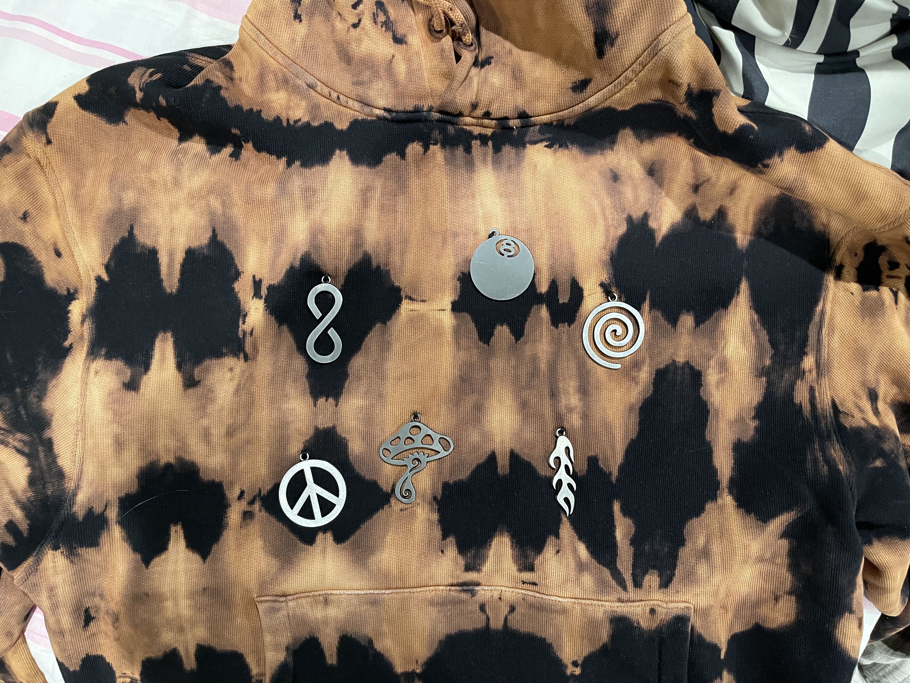 Dries Van Noten × Stussy Tie Dye Hoodie Camel Size US M / EU 48-50 / 2 - 9 Thumbnail