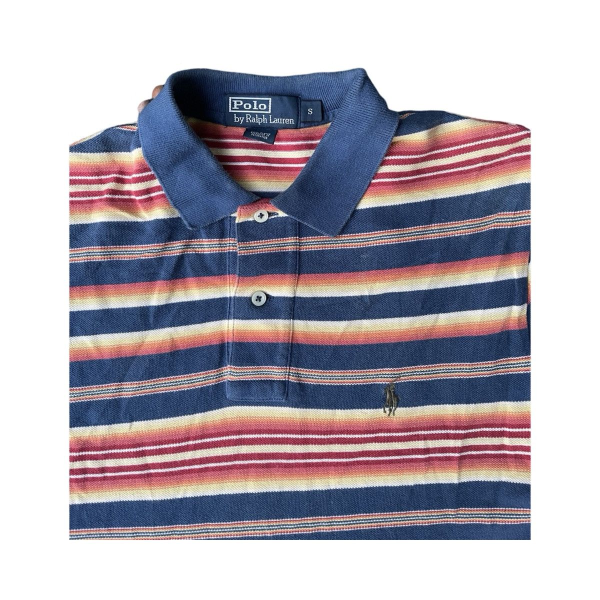 Polo Ralph Lauren Vintage Ralph Lauren 90s Striped Polo Shirt Size US L / EU 52-54 / 3 - 2 Preview