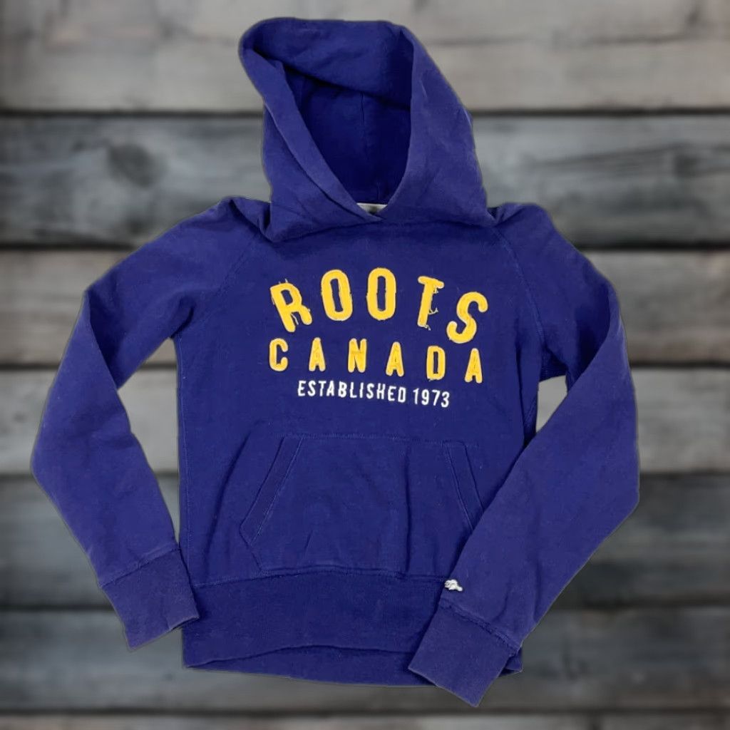 Roots Roots Canada Blue Yellow Embroidered Hoodie Sweatshirt Adult Small Pullover Size US S / EU 44-46 / 1 - 1 Thumbnail