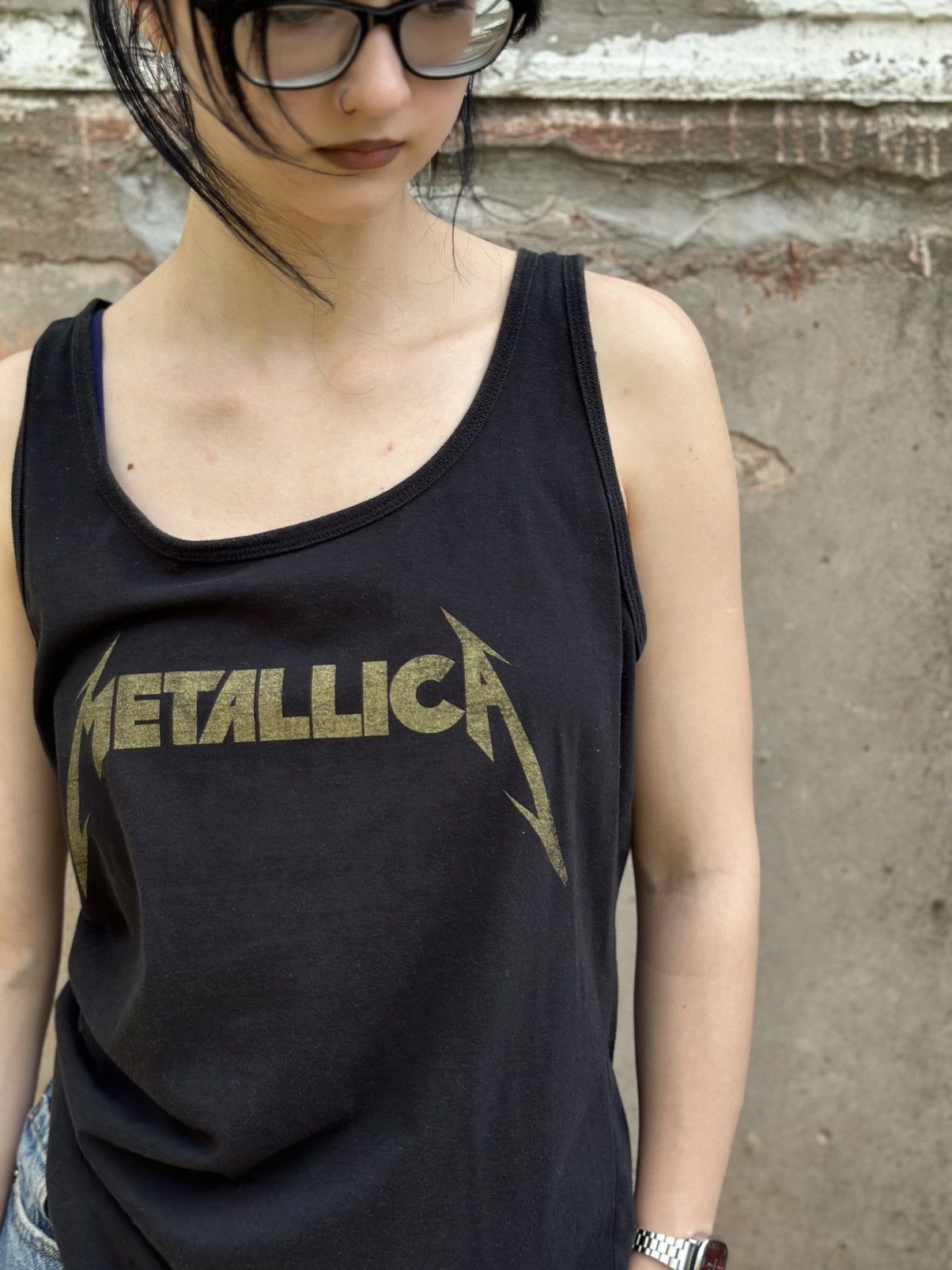 Metallica VTG Metallica Tank Top Sleeves Big Logo Size XL Band Rock Size XL / US 12-14 / IT 48-50 - 4 Thumbnail