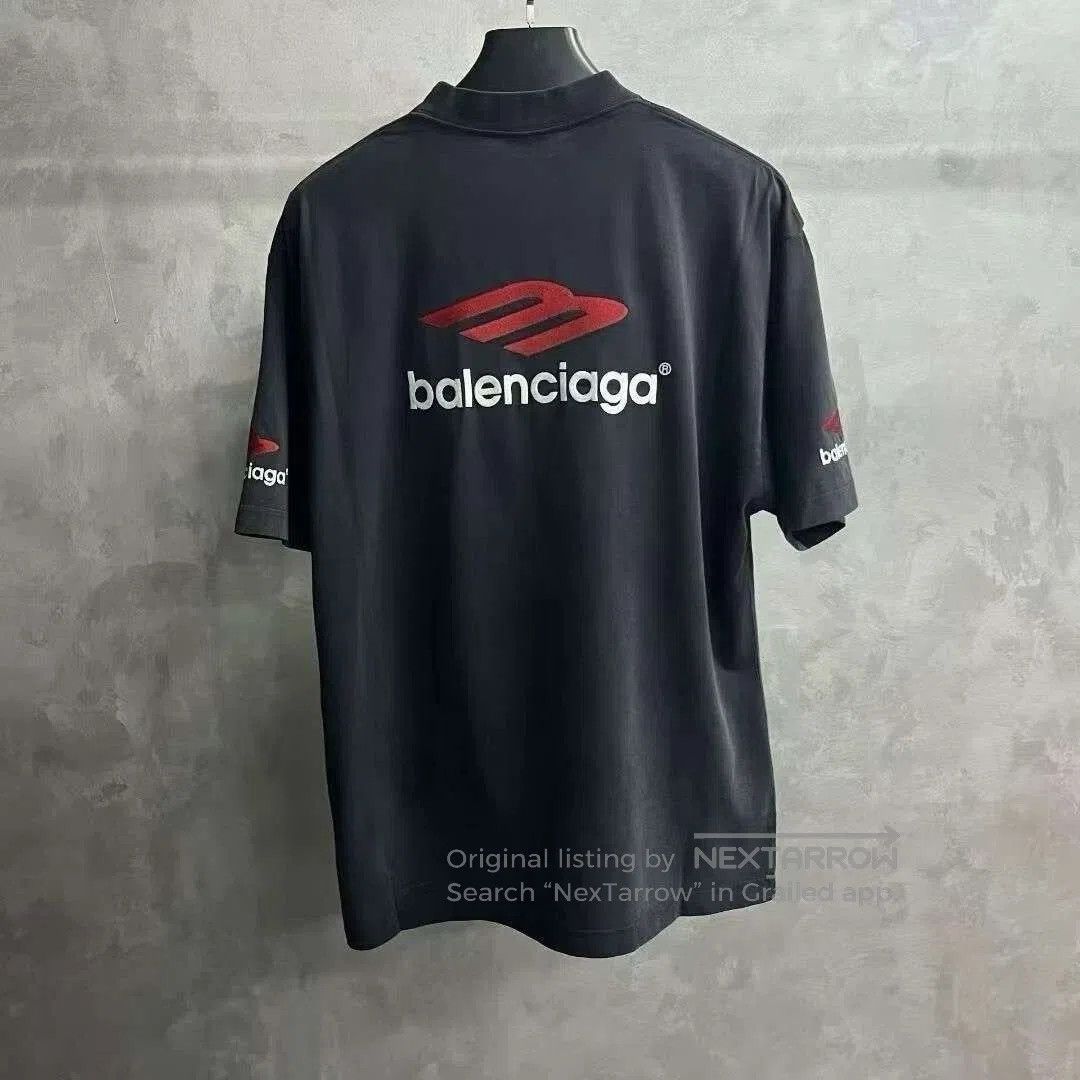Balenciaga Balenciaga Black Logo Round-Neck T-Shirt. Size US S / EU 44-46 / 1 - 2 Thumbnail