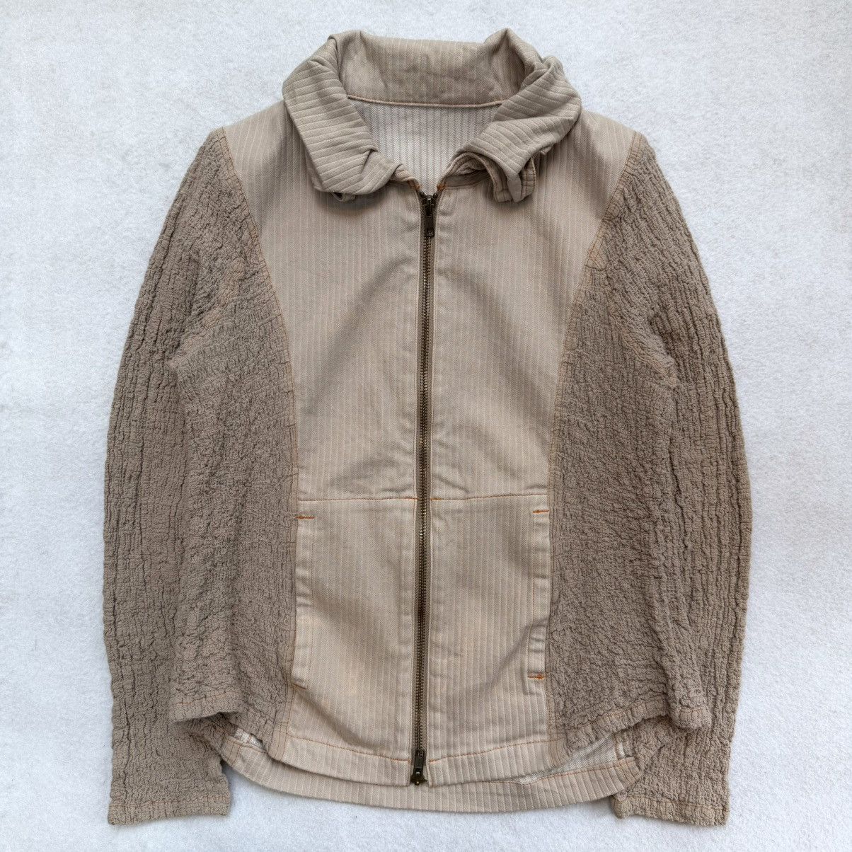 Issey Miyake Me Issey Miyake SS2011 Textured Panel Zip Jacket Size M / US 6-8 / IT 42-44 - 1 Thumbnail