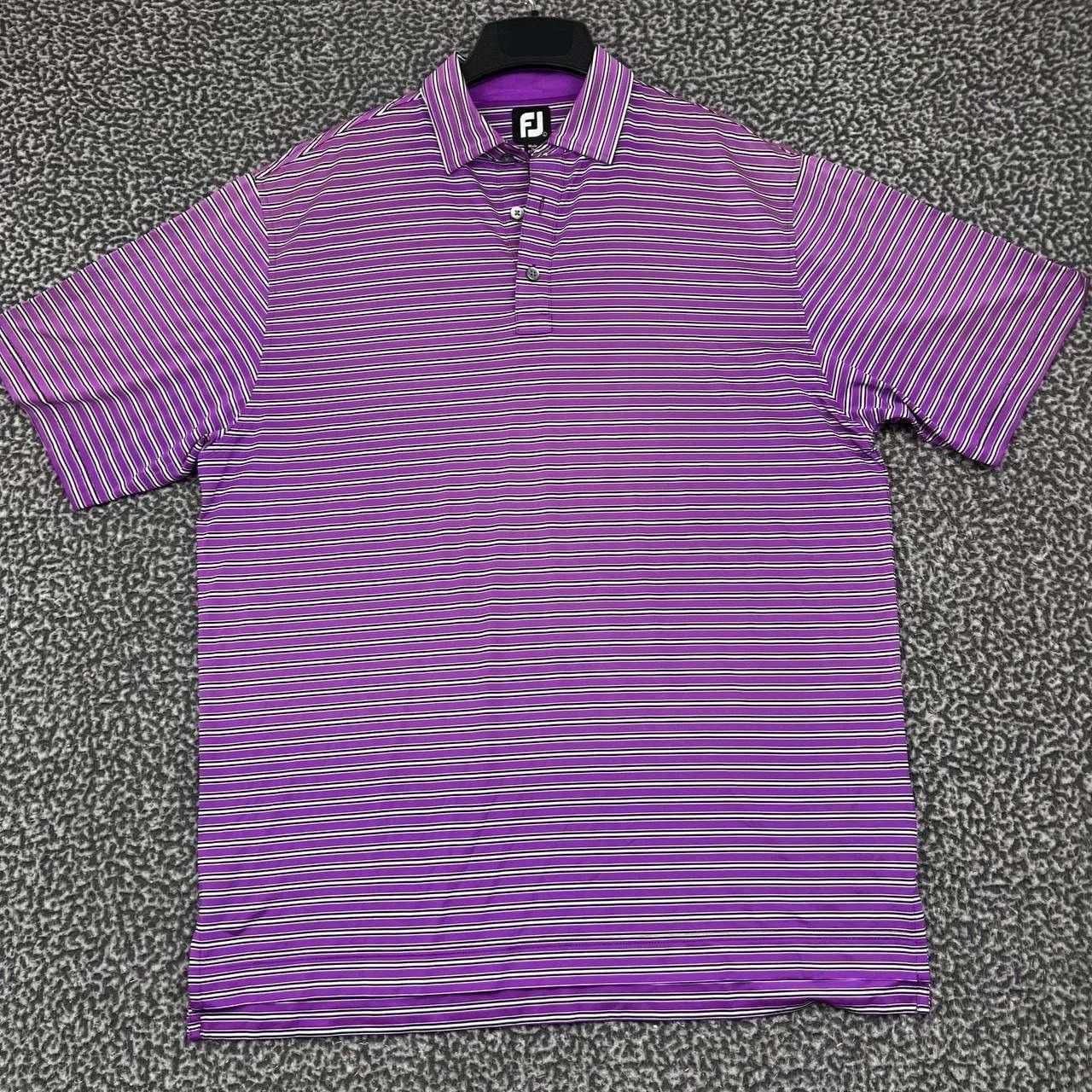Footjoy FootJoy Golf Polo Shirt L Striped Short Sleeve Performance Size US L / EU 52-54 / 3 - 1 Thumbnail
