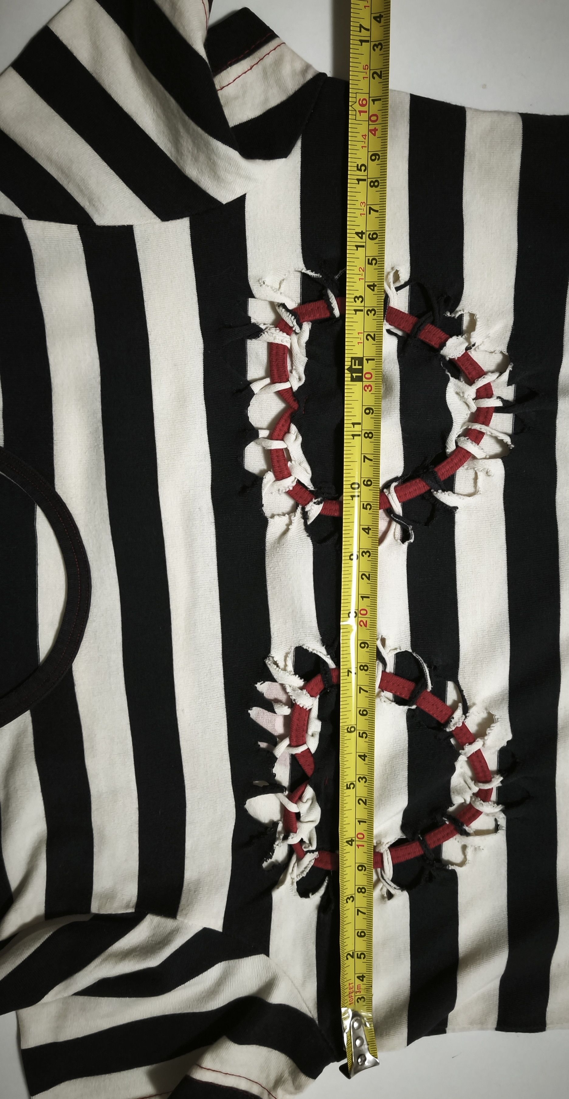 Jean Paul Gaultier Two red cord hearts top - Do you think I'm sexy? Size S / US 4 / IT 40 - 22 Thumbnail