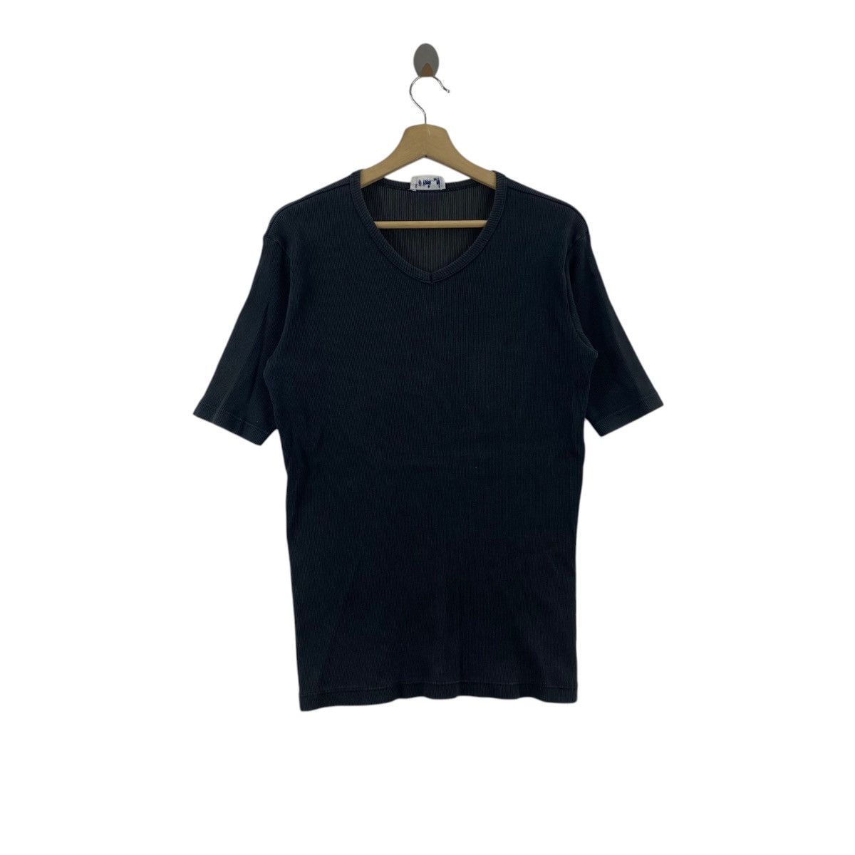 Japanese Brand × agnes b. AGNES B Paris Japanese Brand Elastic Corduroy Black Blouse Size S / US 4 / IT 40 - 1 Thumbnail