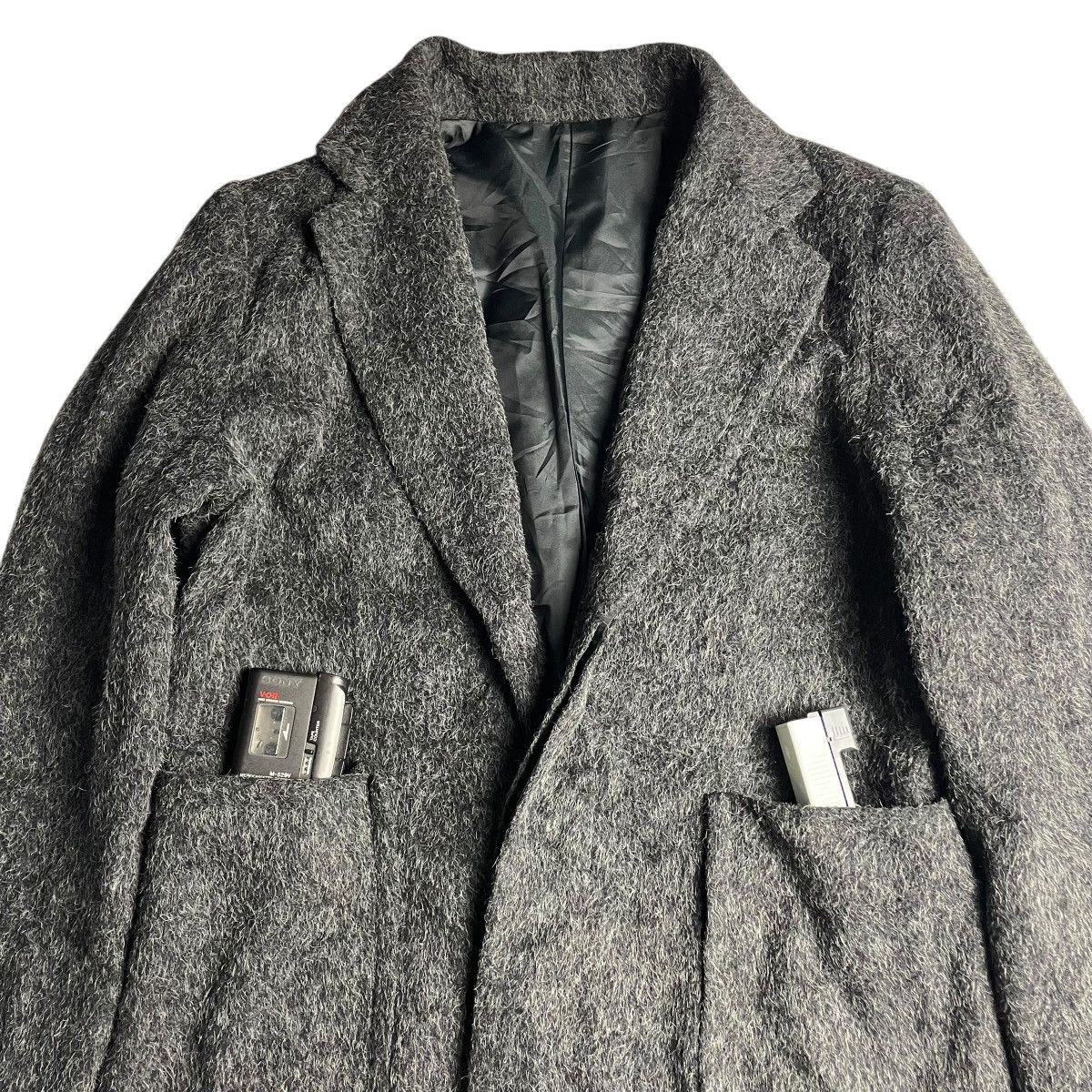 Ryuichiro Shimazaki 🇯🇵 RYUICHIRO SHIMAZAKI HOMME MOHAIR LONG COAT JACKET Size US M / EU 48-50 / 2 - 4 Thumbnail