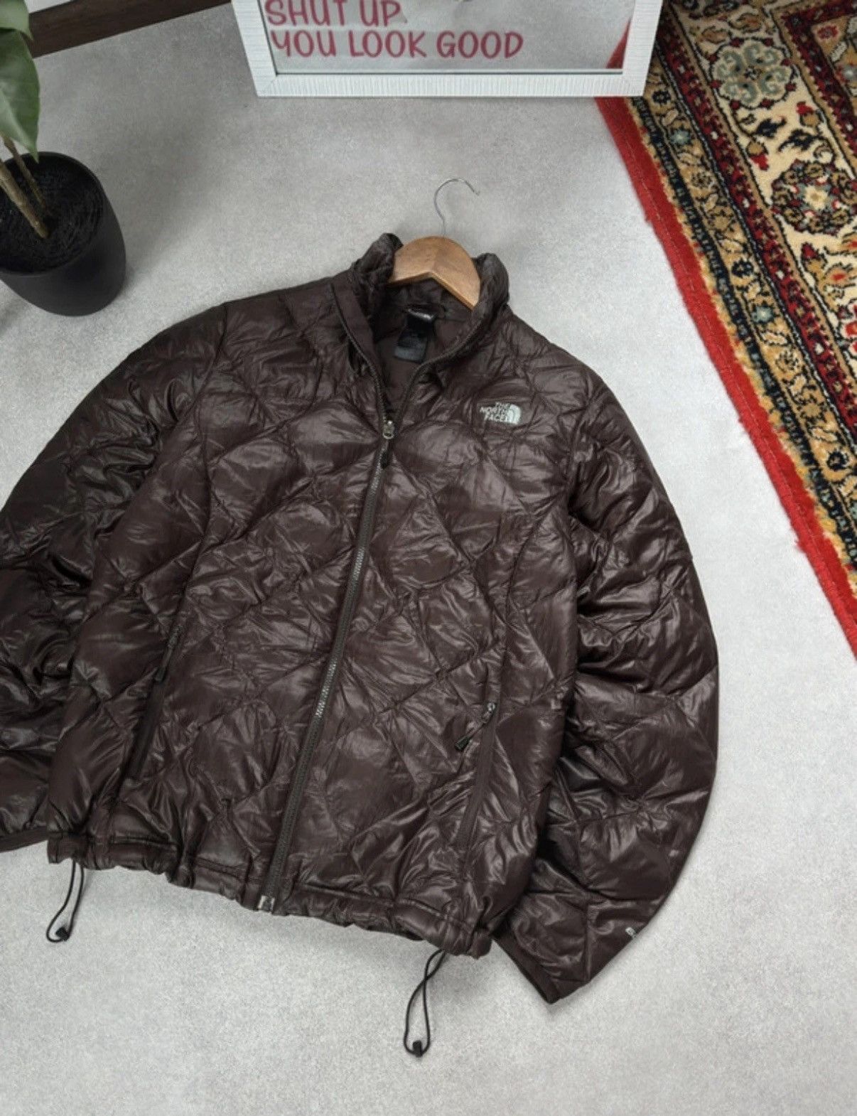 The North Face The North Face 600 Brown Micro Puffer Down Jacket Woman Size L / US 10 / IT 46 - 2 Thumbnail