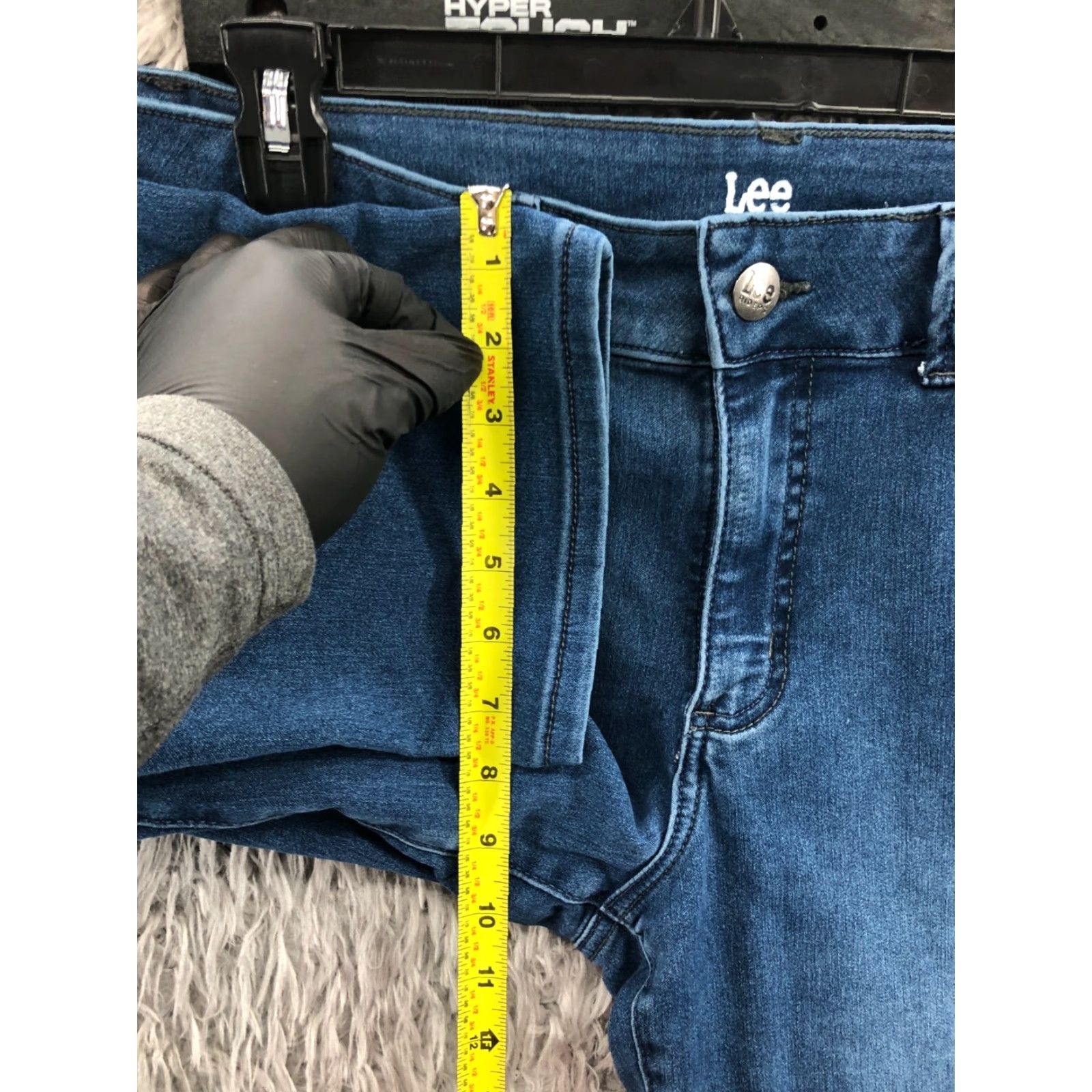 Lee Lee Riders Capri Jeans Womens 12 Medium Wash Blue Denim 5-Pocket Regular Size 34" / US 12 / IT 48 - 4 Thumbnail