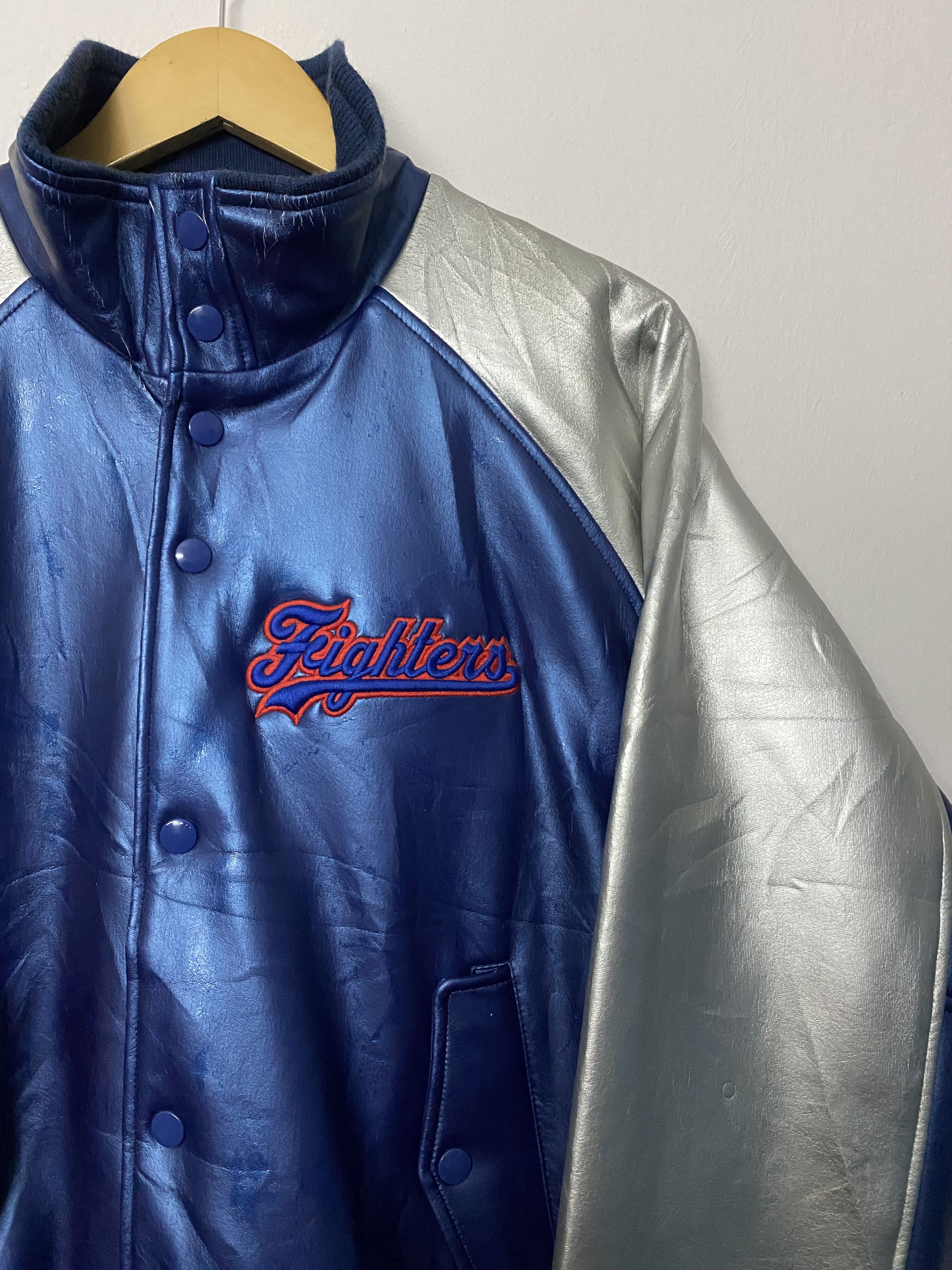 Mizuno Mizuno Fighters Japan Baseball Varsity Jacket Size L Size US L / EU 52-54 / 3 - 5 Thumbnail
