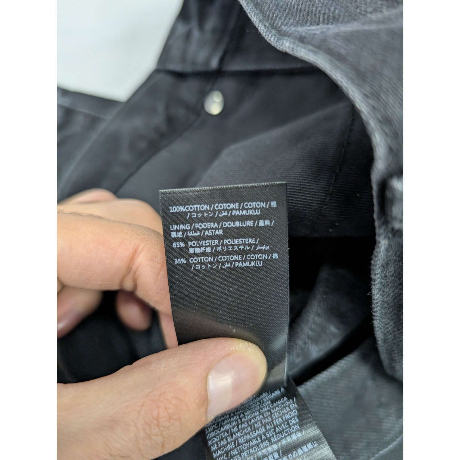 Amiri o1rshd1 Straight Leg Flare Jean Denim in Vintage Black Size US 33 - 16 Thumbnail