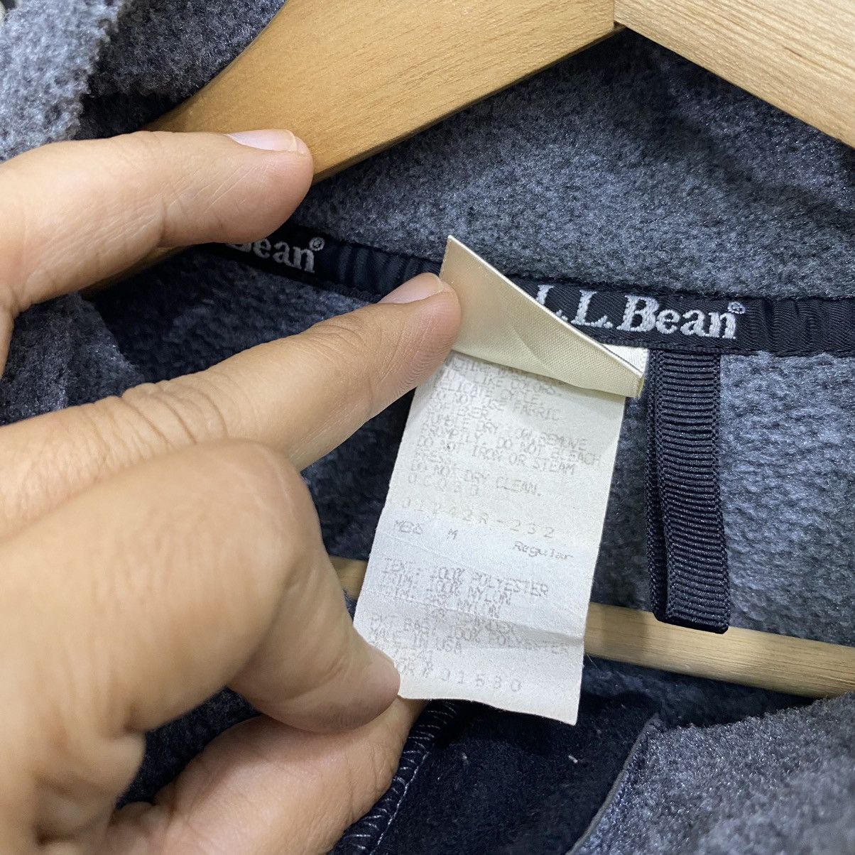 L.L. Bean × Vintage Vintage LL Bean Fleece Embroidery Sweatshirt Full Zip❗️ Size US L / EU 52-54 / 3 - 5 Thumbnail