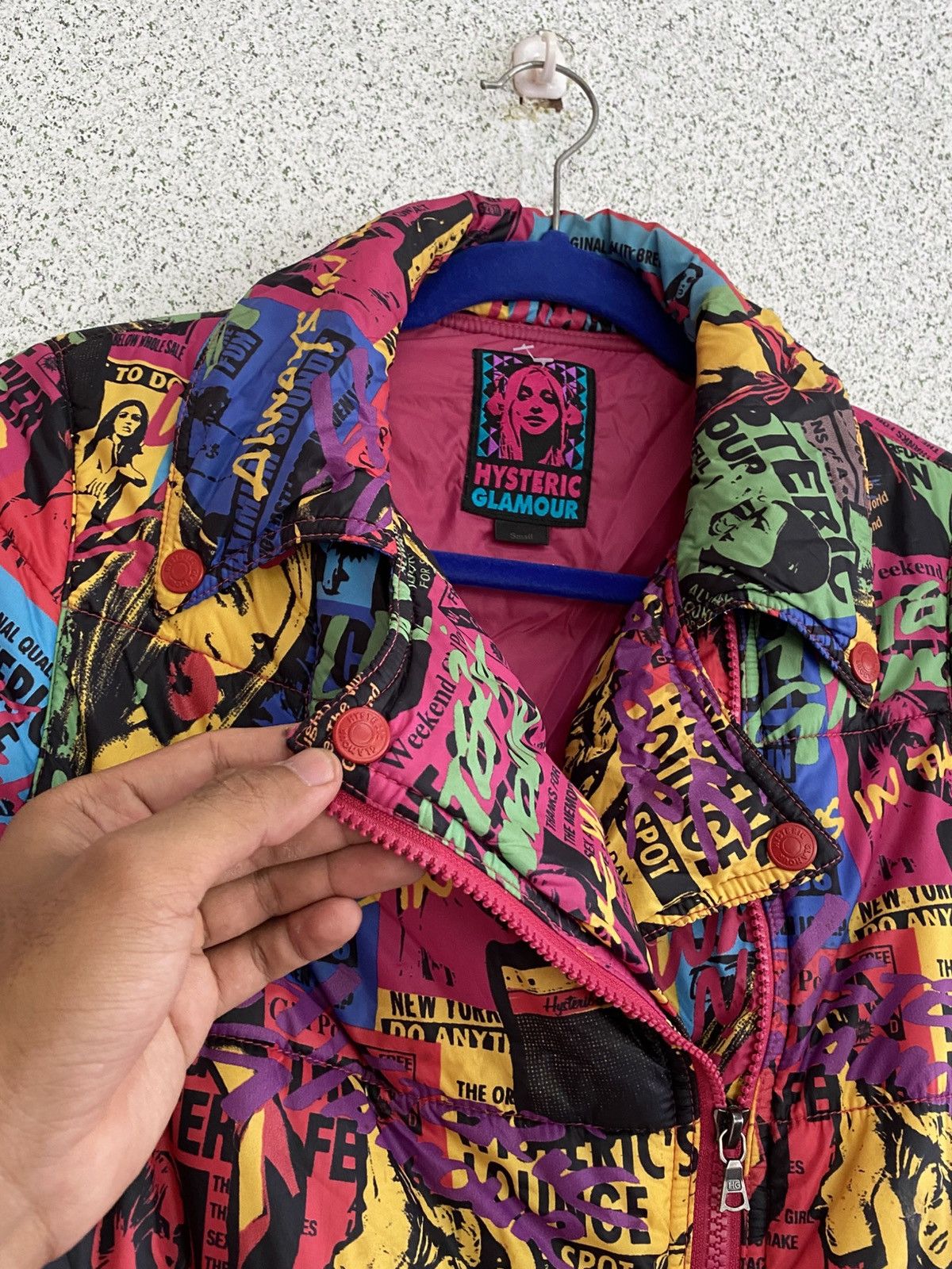 Hysteric Glamour Hysteric Glamour Comic Print Puffer–Iconic Multi Clr Jacket Size S / US 4 / IT 40 - 9 Thumbnail