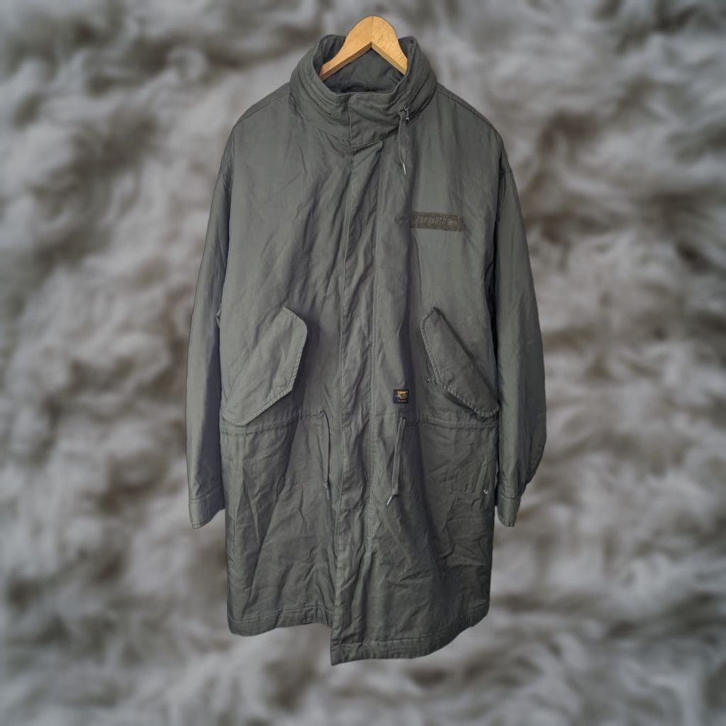 Carhartt Carhartt WIP Mens XL Belden Parka Insulated Jacket Green Long Hooded Outdoors Size US XL / EU 56 / 4 - 1 Thumbnail