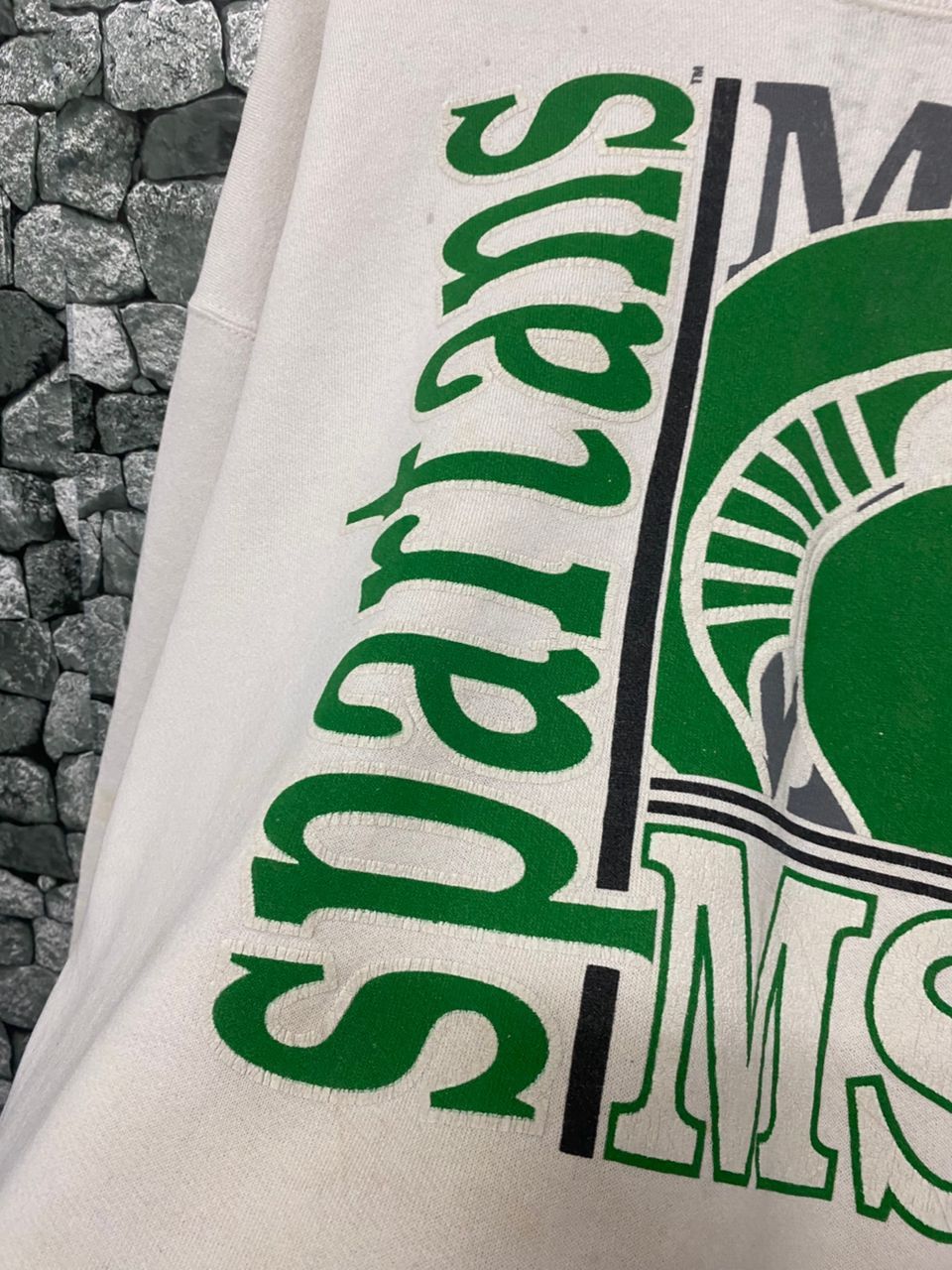 Lee Vintage 90s Lee Spartans MSU Super Shirt Sweatshirt Size US L / EU 52-54 / 3 - 3 Thumbnail