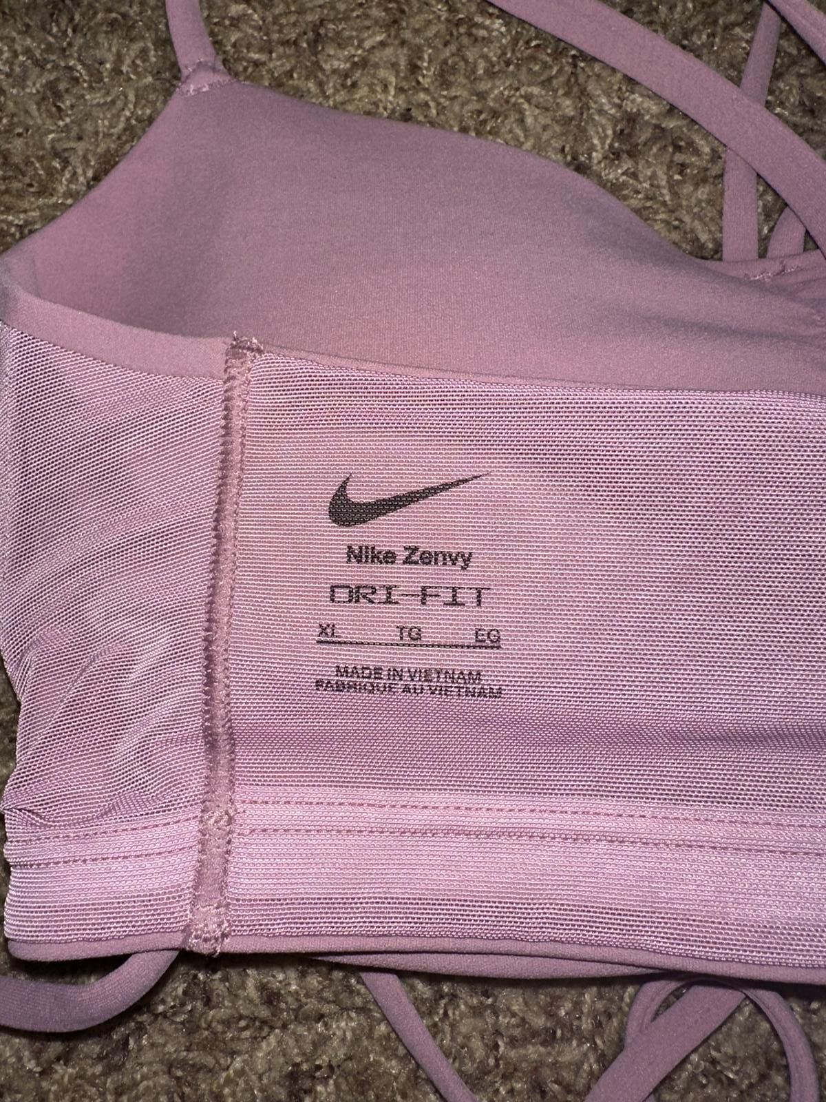 Nike Nike Zenvy Strappy Wrap Women's Light-Support Padded Sports Bra Sample Size ONE SIZE - 4 Thumbnail