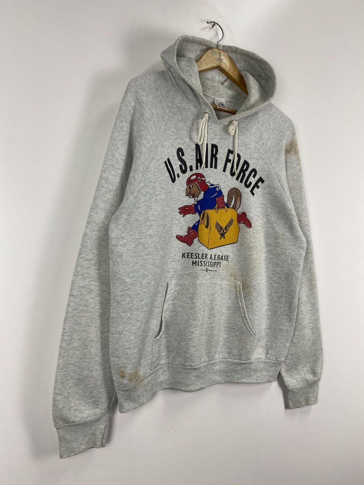 Vintage Vintage 80s US Air Force Hoodies Size US L / EU 52-54 / 3 - 5 Thumbnail