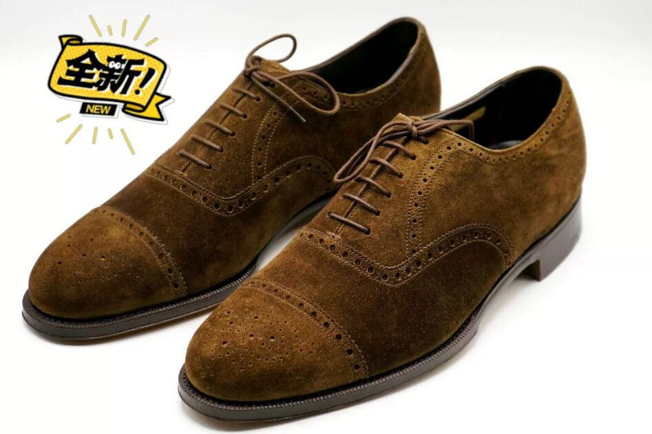 Japanese Brand handmade suede brogue shoes by silvano lattanzi Size US 7.5 / EU 40-41 - 1 Thumbnail