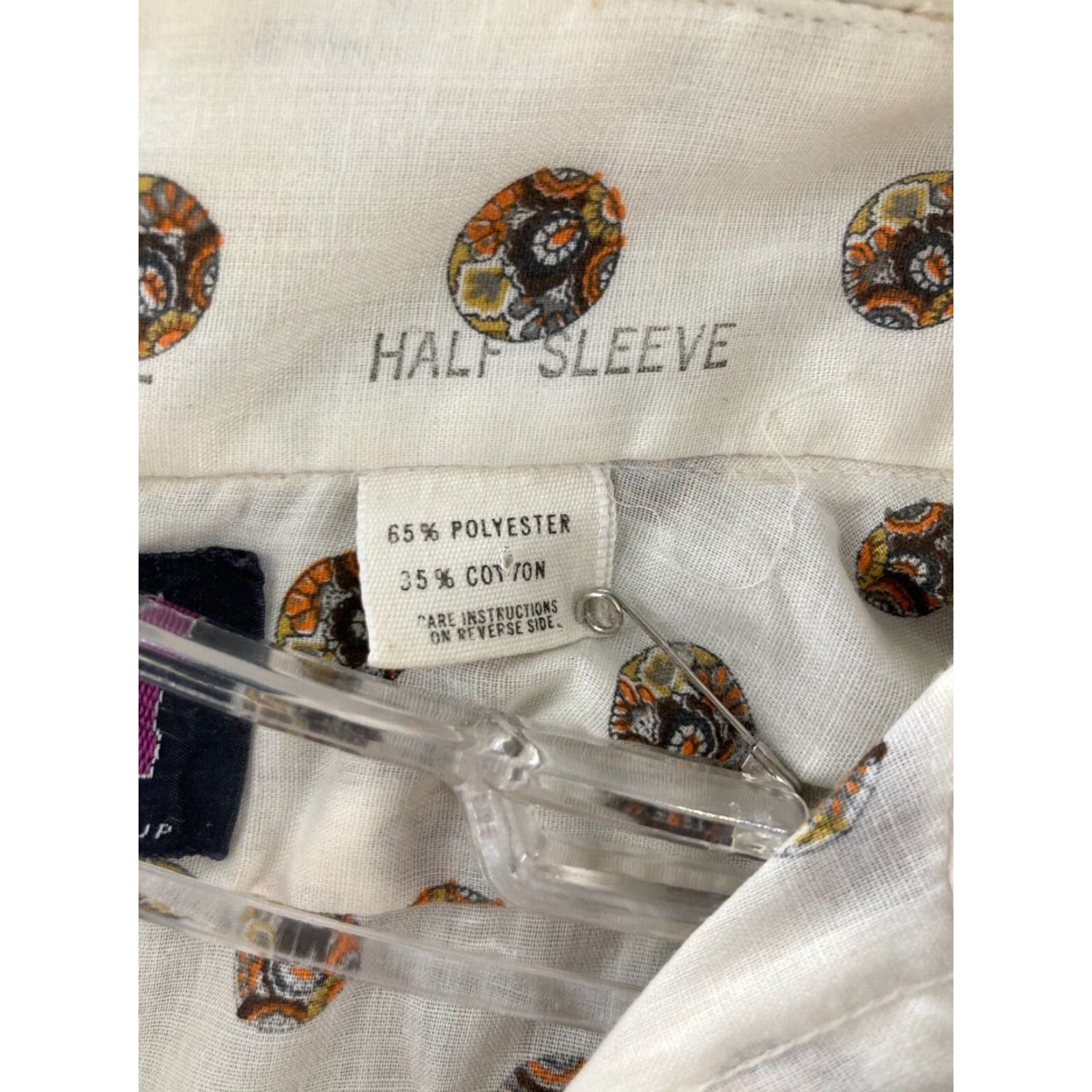 H&M VINTAGE H&M Shirt Mens L Button-Up Short Sleeve USA Made Black 80s 90s Argyle/Diamond Size US L / EU 52-54 / 3 - 6 Thumbnail