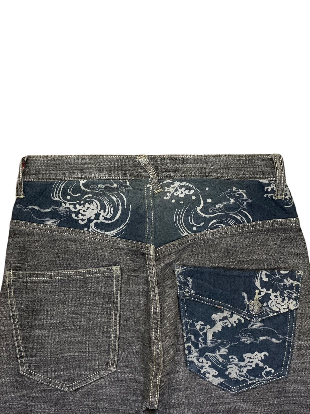 Japanese Brand Vintage Japanese Brand Karakuri Faded Style Loose Jeans Size US 30 / EU 46 - 8 Thumbnail
