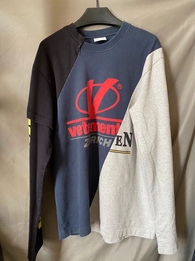 Vetements Patchwork long-sleeve with thick fabric