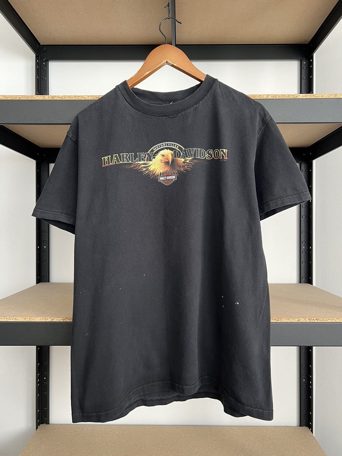 Harley Davidson Vintage 2011 Harley Davidson Motorcycles Eagle Woodstock Tee Size US L / EU 52-54 / 3 - 1 Thumbnail