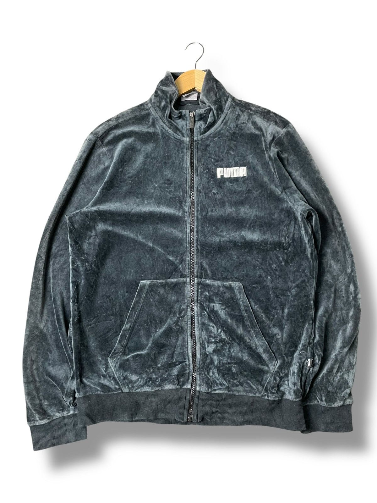 Japanese Brand × Puma × Vintage PUMA Brand Track-top Velvet Jacket (101) Size US S / EU 44-46 / 1 - 1 Thumbnail