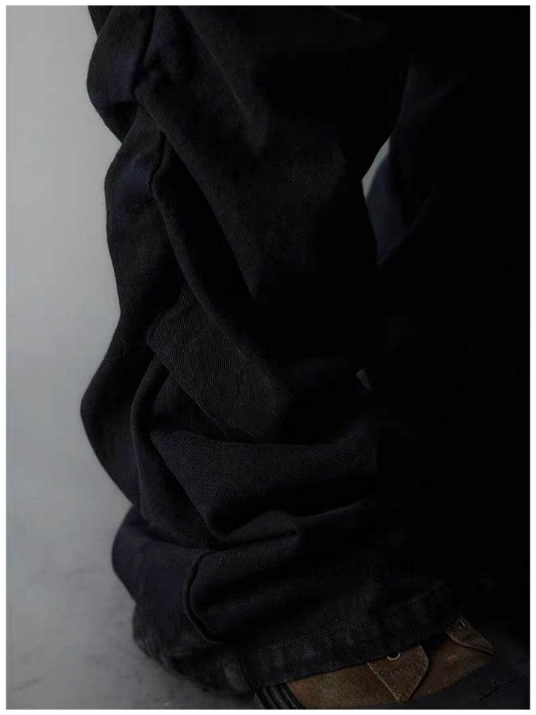 Jean × Vintage Utility skate hiphop pleated yuppie punk flared jeans Size US 36 / EU 52 - 6 Thumbnail
