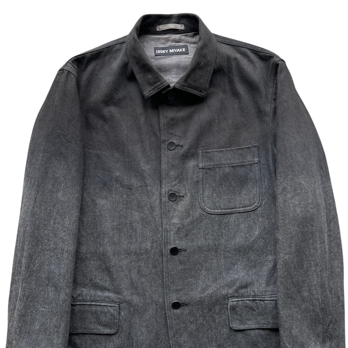 Issey Miyake 🔥 Rare Issey Miyake Dyed Denim Chore Jacket Size US M / EU 48-50 / 2 - 6 Thumbnail