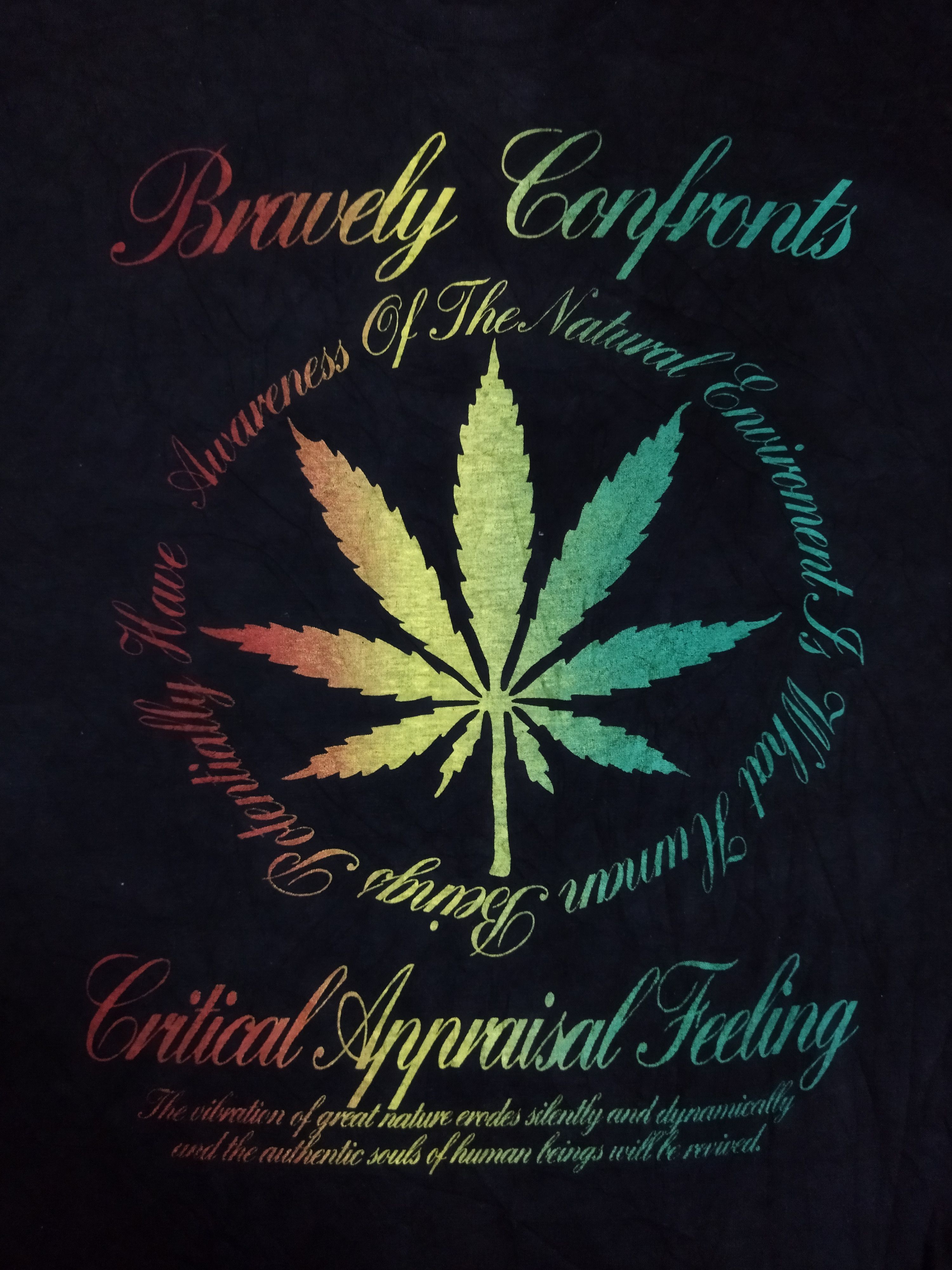 Vintage Vintage Marijuana Tee Size US XXL / EU 58 / 5 - 2 Thumbnail