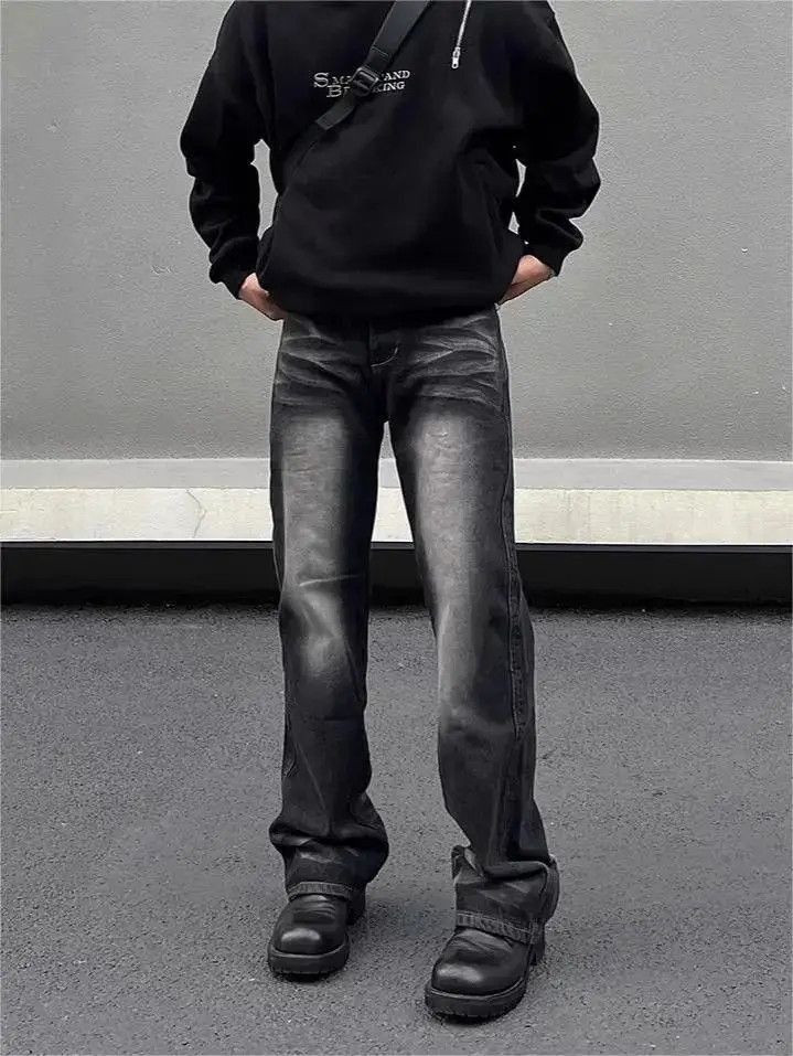 Japanese Brand Minimalist slim fit micro flared jeans Size US 32 / EU 48 - 3 Thumbnail