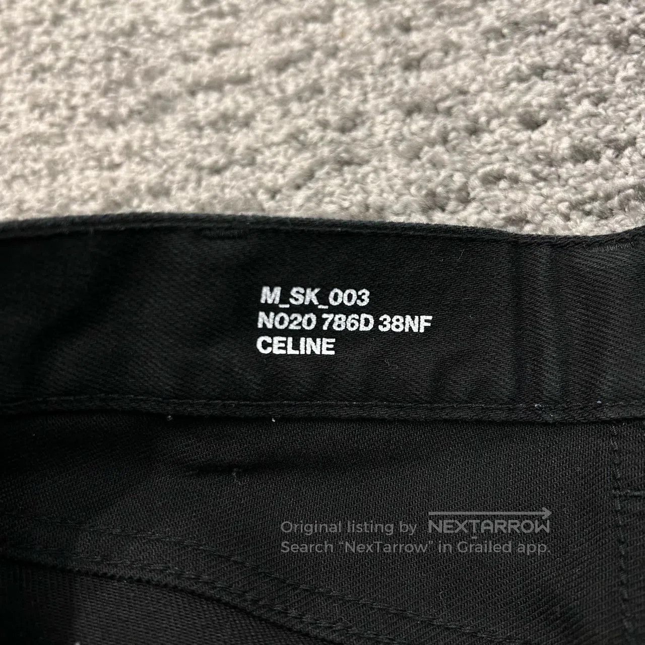 Celine CELINE Black denim long pants Size 26" / US 2 / IT 38 - 4 Thumbnail