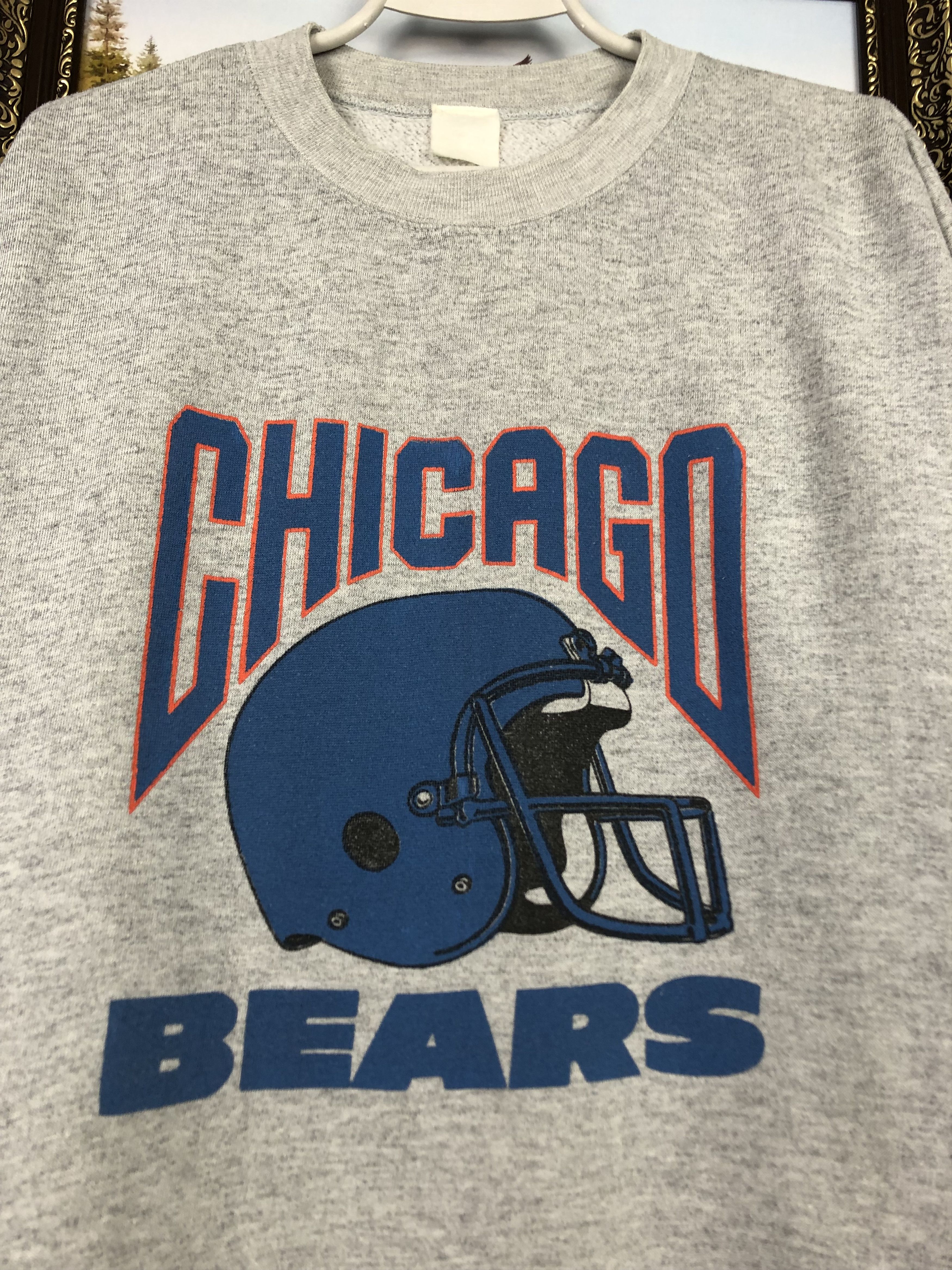 NHL Vintage 90's Chicago Bears NHL Sweatshirt Rare Crewneck Logo Size US L / EU 52-54 / 3 - 3 Thumbnail