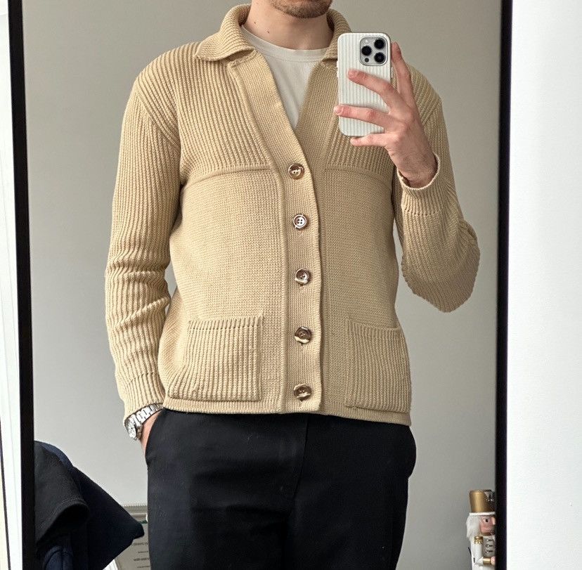Vintage Vintage 90s 100% wool cardigan knit sweater Size US M / EU 48-50 / 2 - 1 Thumbnail