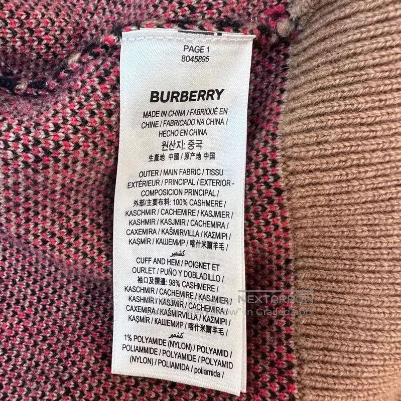 Burberry Burberry Women's Multicolor Cardigan. Size XL / US 12-14 / IT 48-50 - 6 Thumbnail
