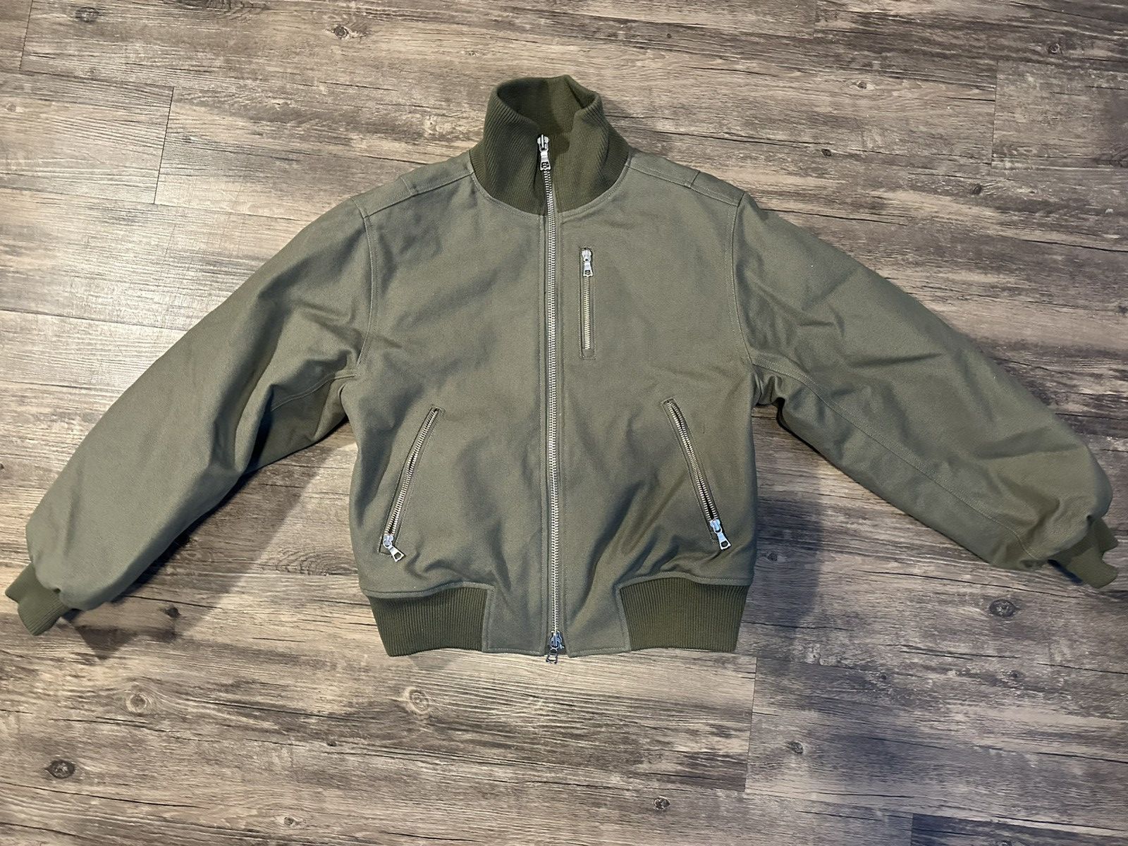 No Maintenance High Collar Military Bomber