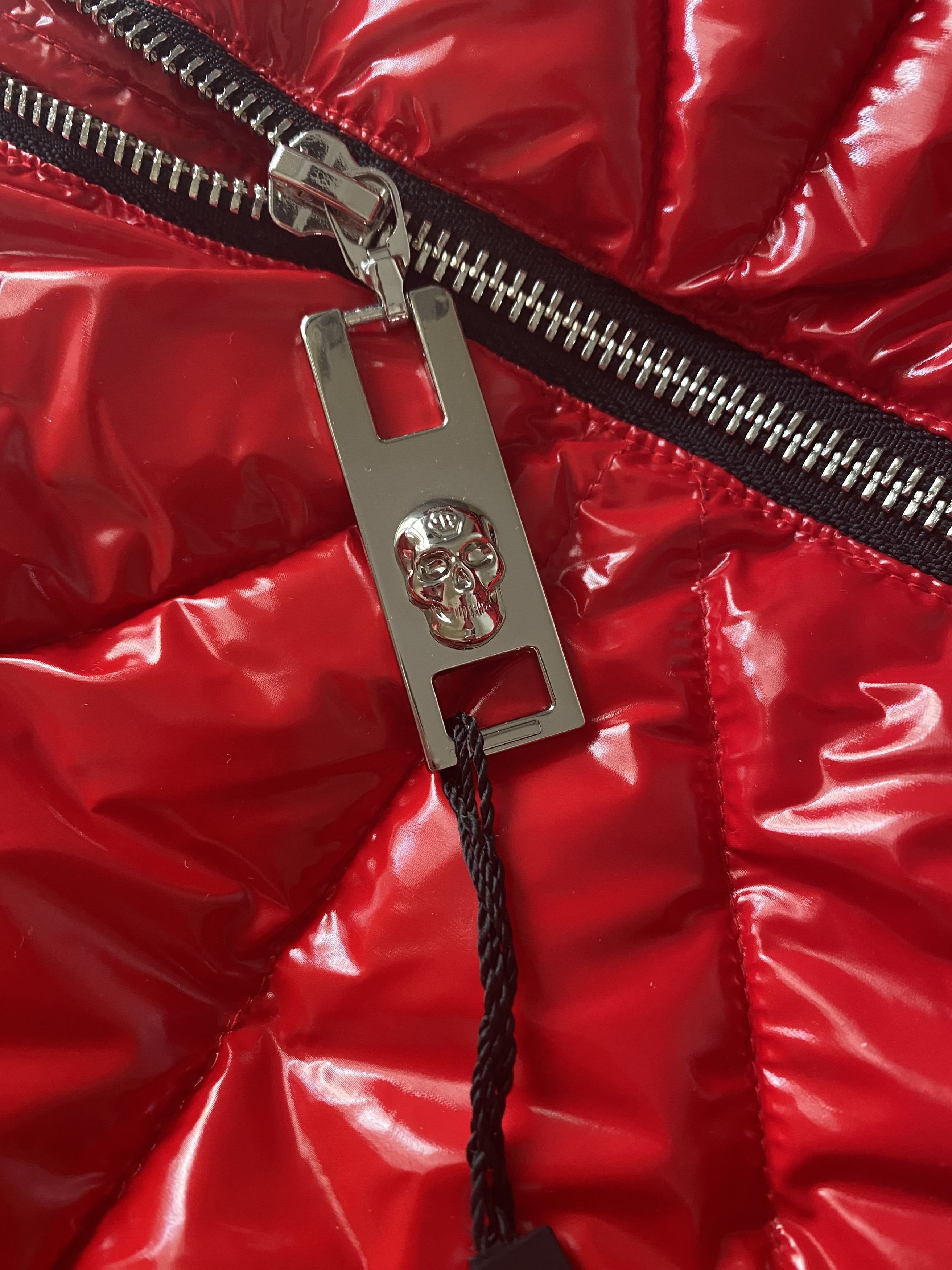 Philipp Plein Philipp Plein red puffer jacket hexagon Size US L / EU 52-54 / 3 - 3 Thumbnail