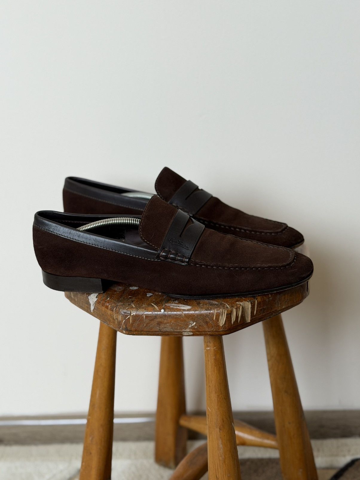 Louis Vuitton Vintage Louis Vuitton Suede Loafers Luxury Size US 10 / EU 43 - 1 Thumbnail
