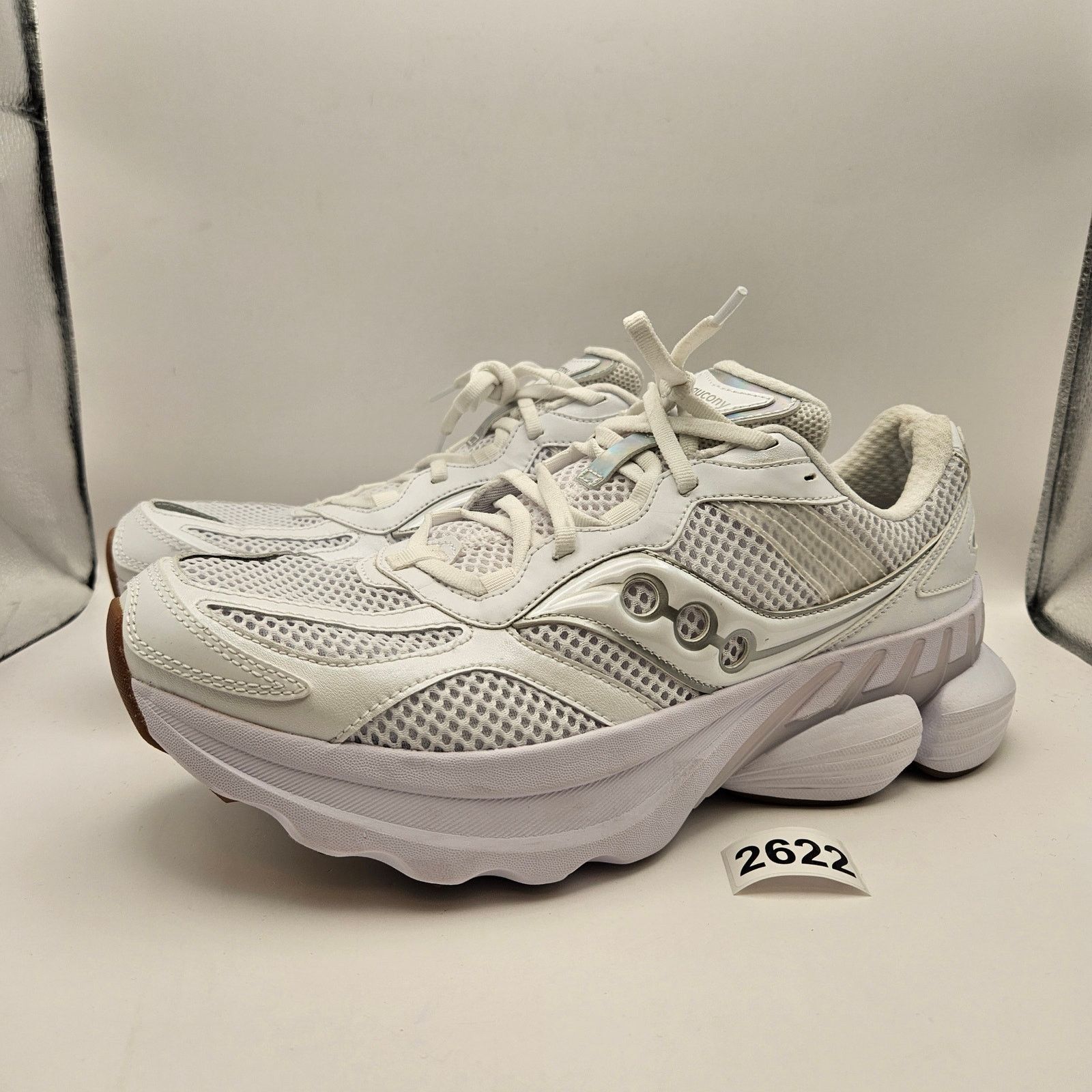 Saucony SAUCONY MEN'S 10.5 GRID NXT WHITE RUNNING SNKR S70797-4 NWOB Size US 10.5 / EU 43-44 - 1 Thumbnail