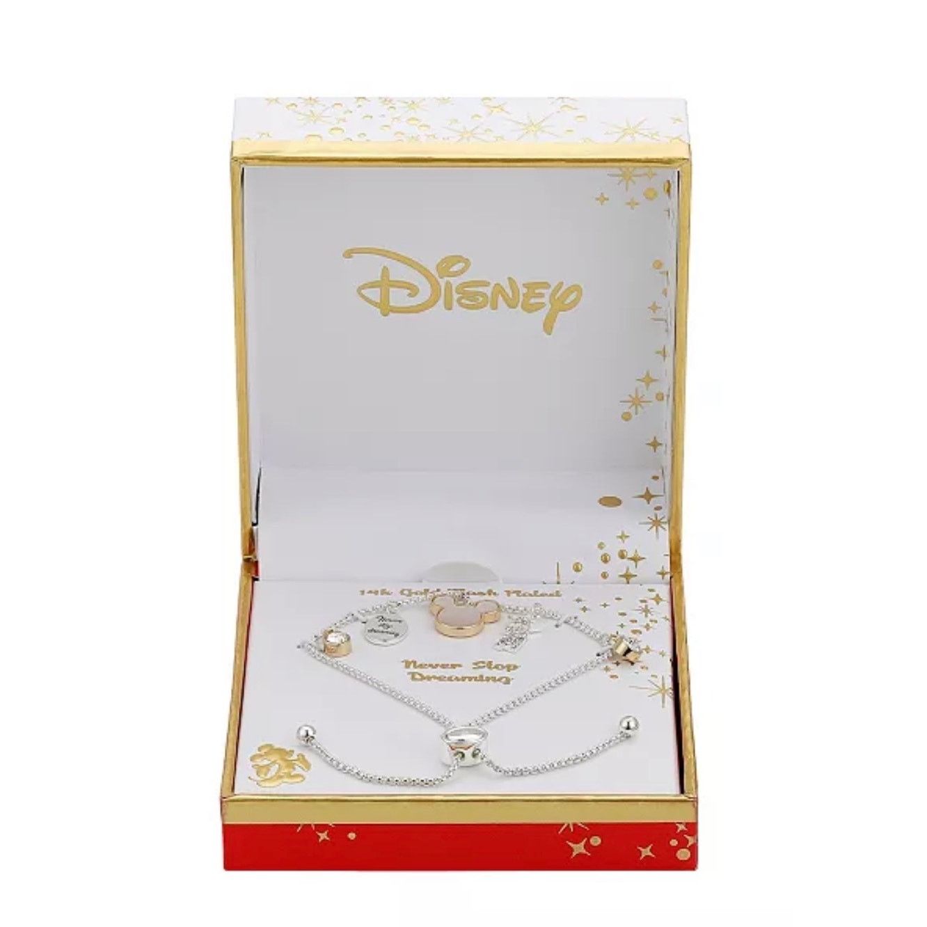 Disney Disney Crystal Mickey Mouse Bolo Bracelet Gold-Tone | NWT Size ONE SIZE - 1 Thumbnail