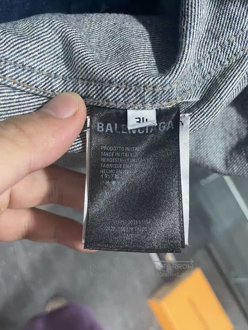 Balenciaga Balenciaga Earth Denim Jacket Size XXS / US 00 / IT 34 - 8 Thumbnail