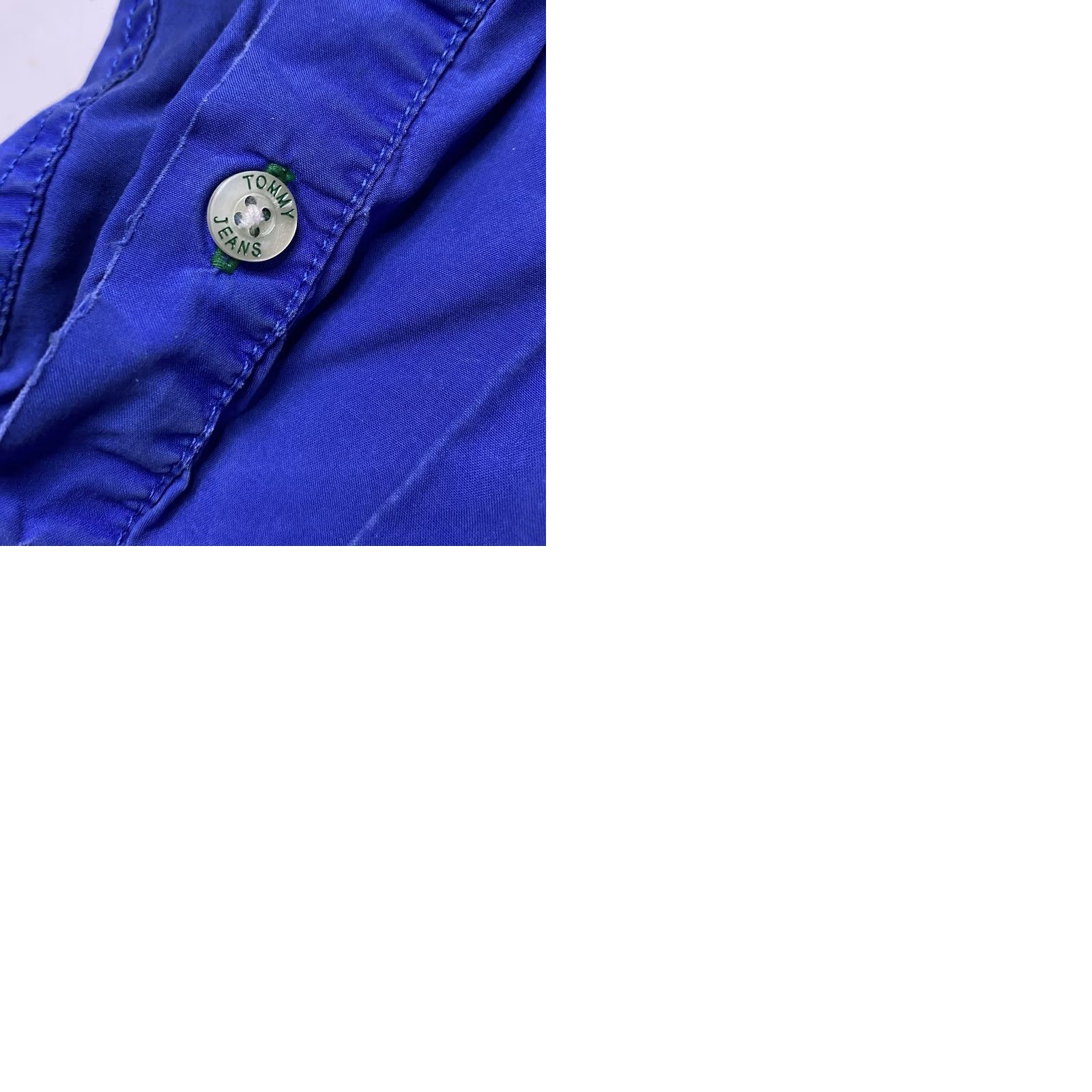 Tommy Hilfiger VINTAGE Tommy Hilfiger Shirt L Blue Button-Up Long Sleeve Distressed Rare Embroidered 90s Sailing Gear Mens Casual Size US L / EU 52-54 / 3 - 12 Thumbnail