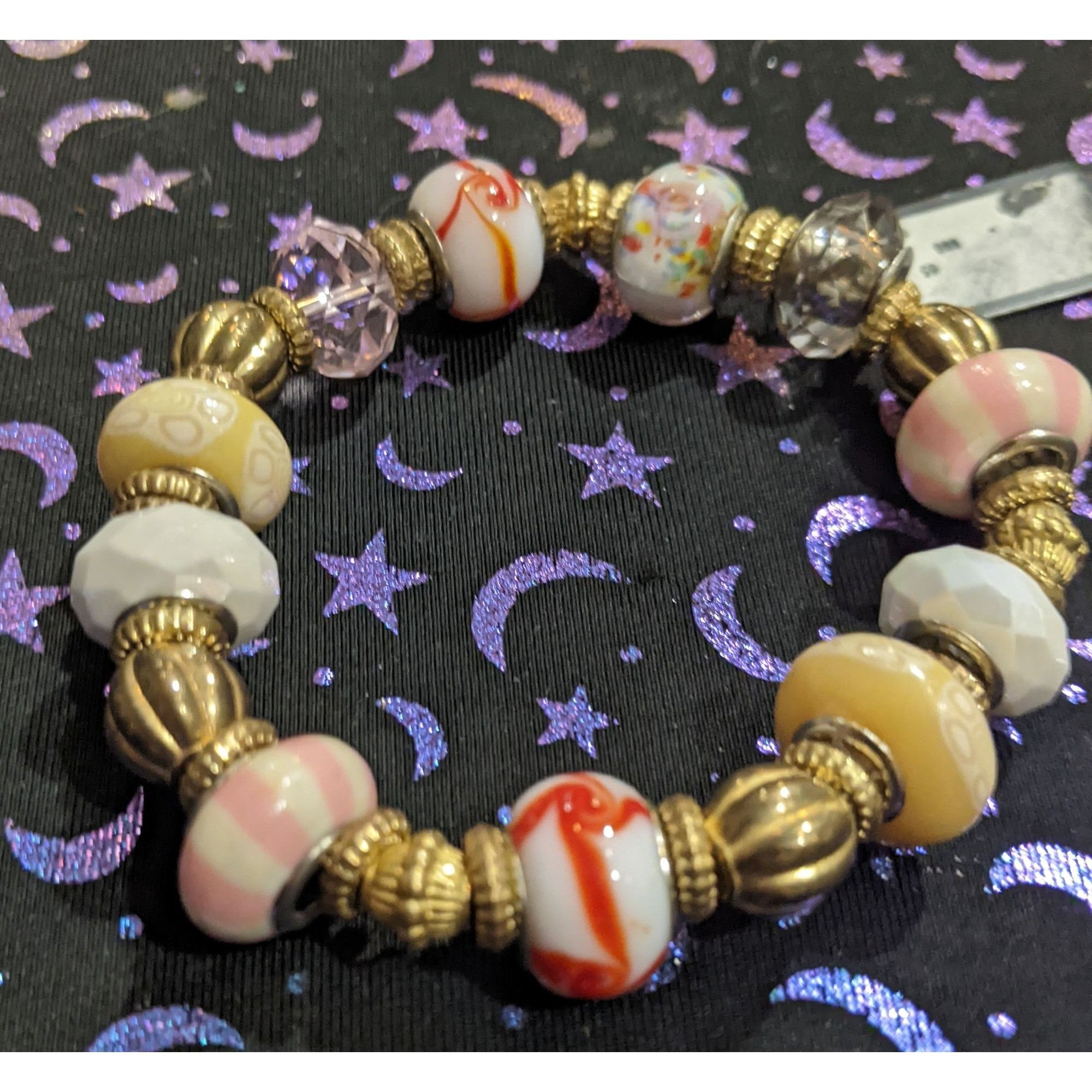 Avenue Avenue European Gold Glass Bead Bracelet Size ONE SIZE - 4 Thumbnail