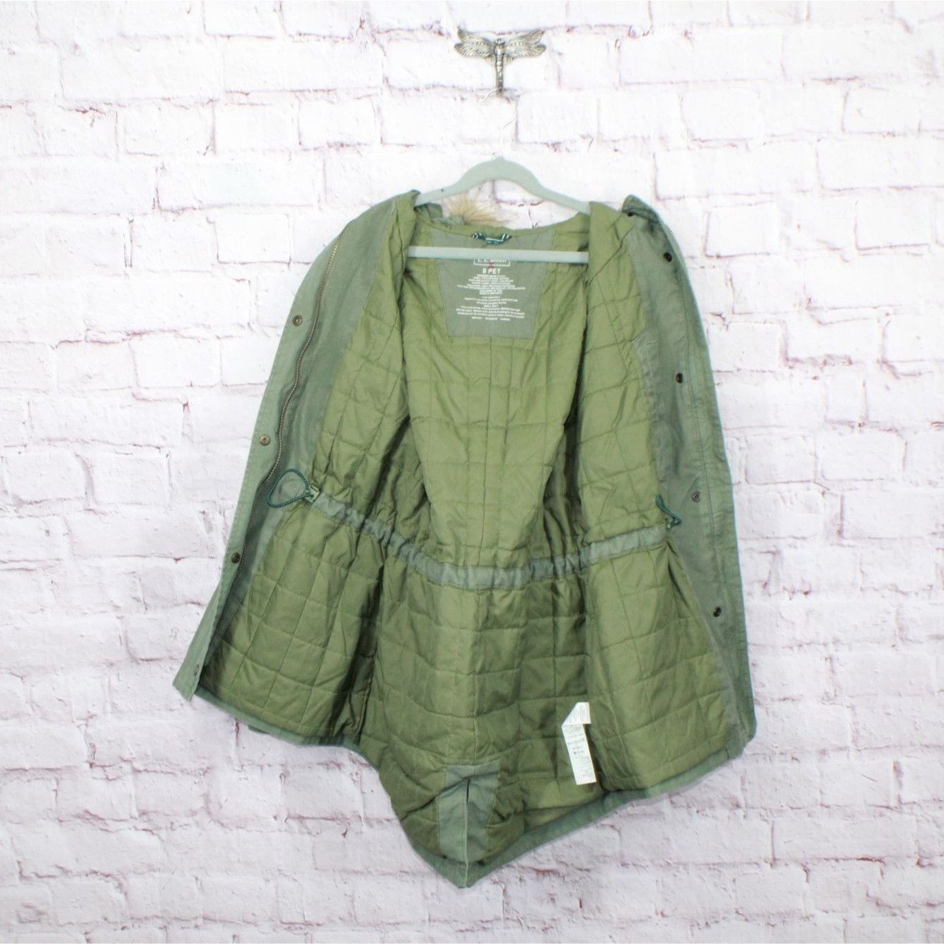 L.L. Bean LL Bean Women's East End Parka Deep Olive Size Small Pet Size S / US 4 / IT 40 - 9 Thumbnail