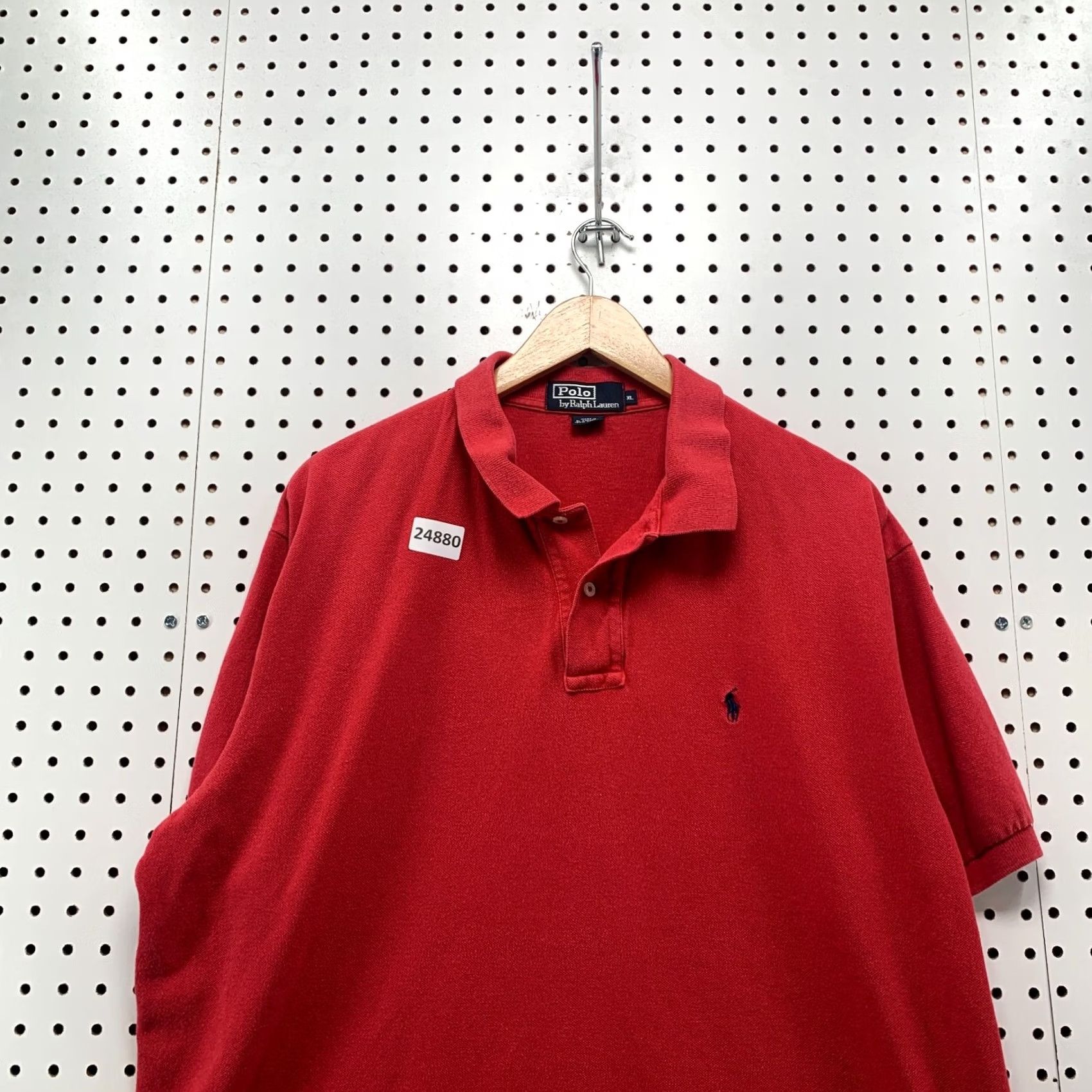 Polo Ralph Lauren VINTAGE Polo Ralph Lauren Collared Shirt Red Black Pony Mens XL Short Sleeve Size US XL / EU 56 / 4 - 5 Thumbnail