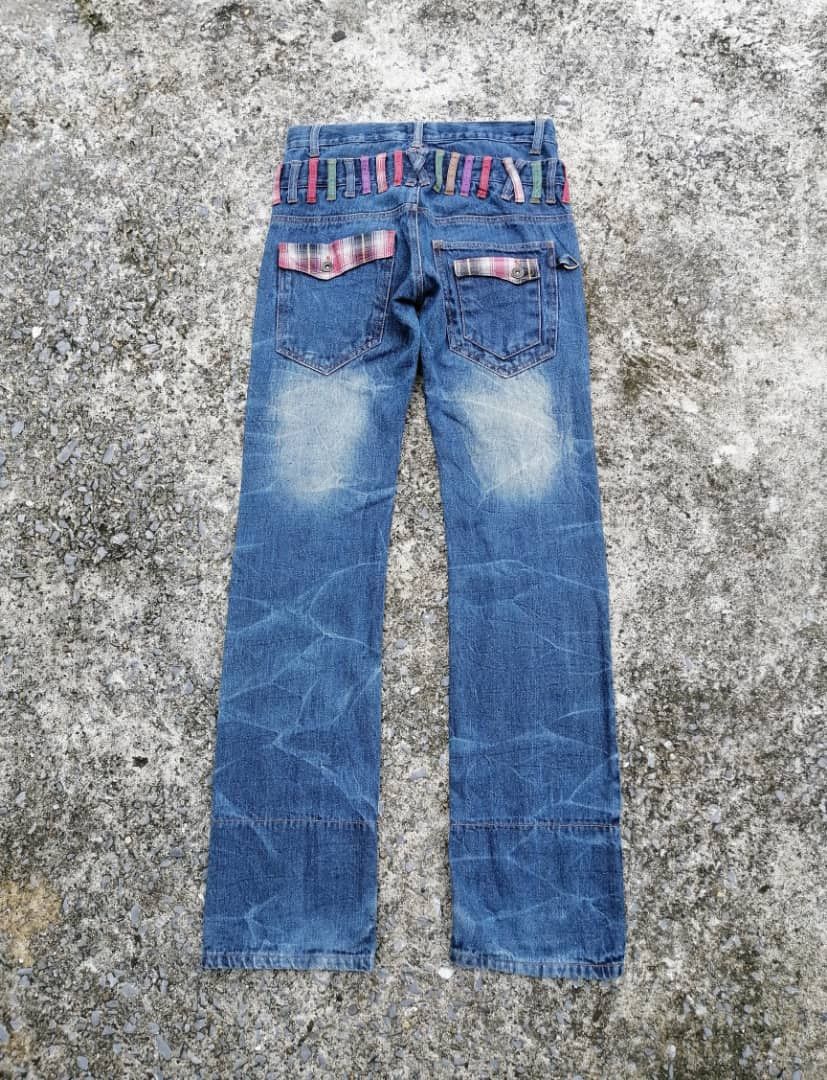 Designer × Japanese Brand Double Focus Slim Cut Double Waist Denim Jeans Size US 28 / EU 44 - 2 Thumbnail